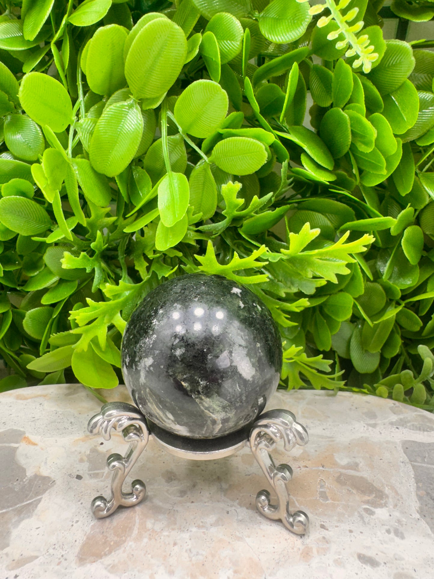 Green Tourmaline Sphere 244g