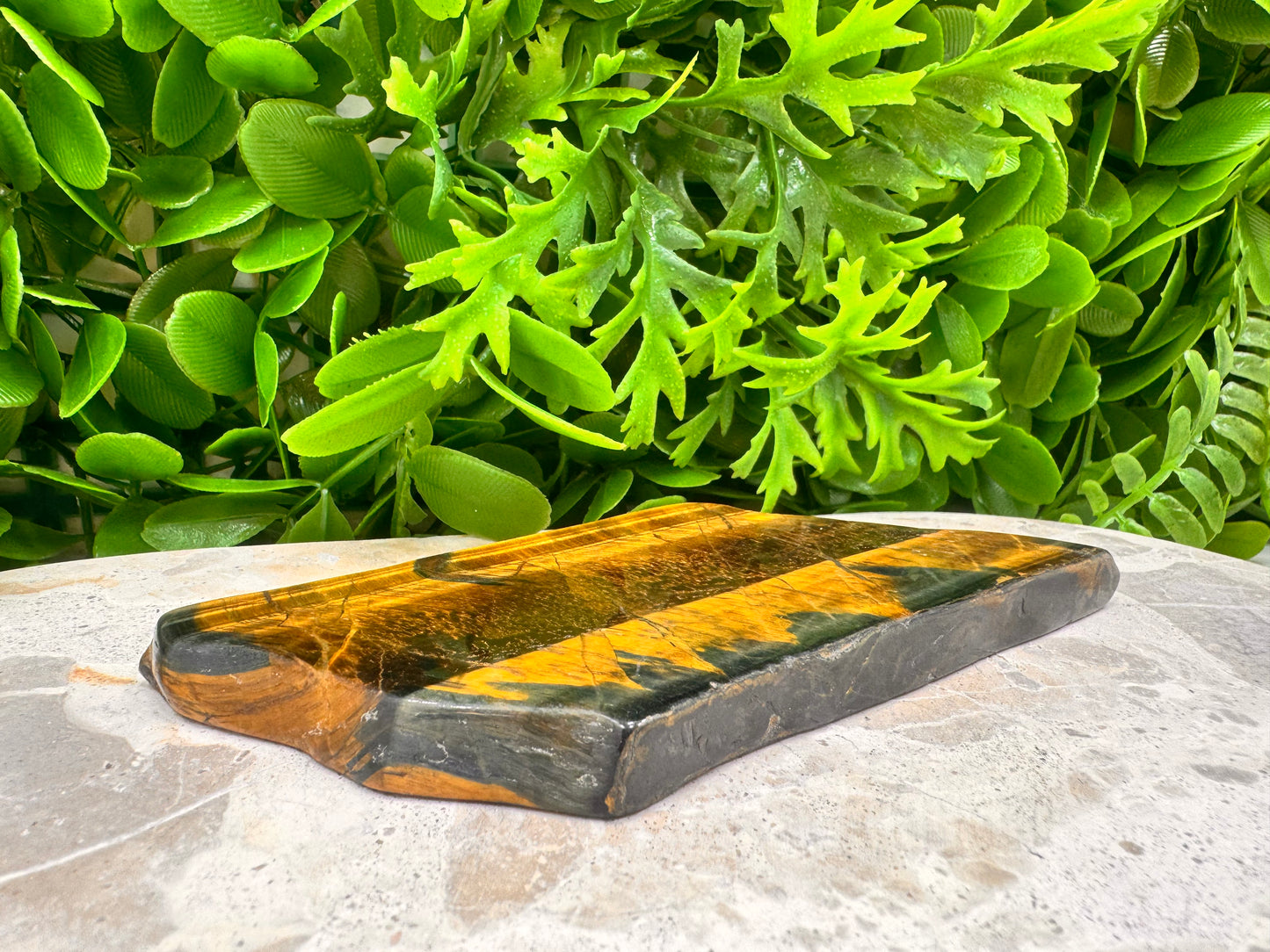 Yellow / Blue Tigers Eye Slab 144g