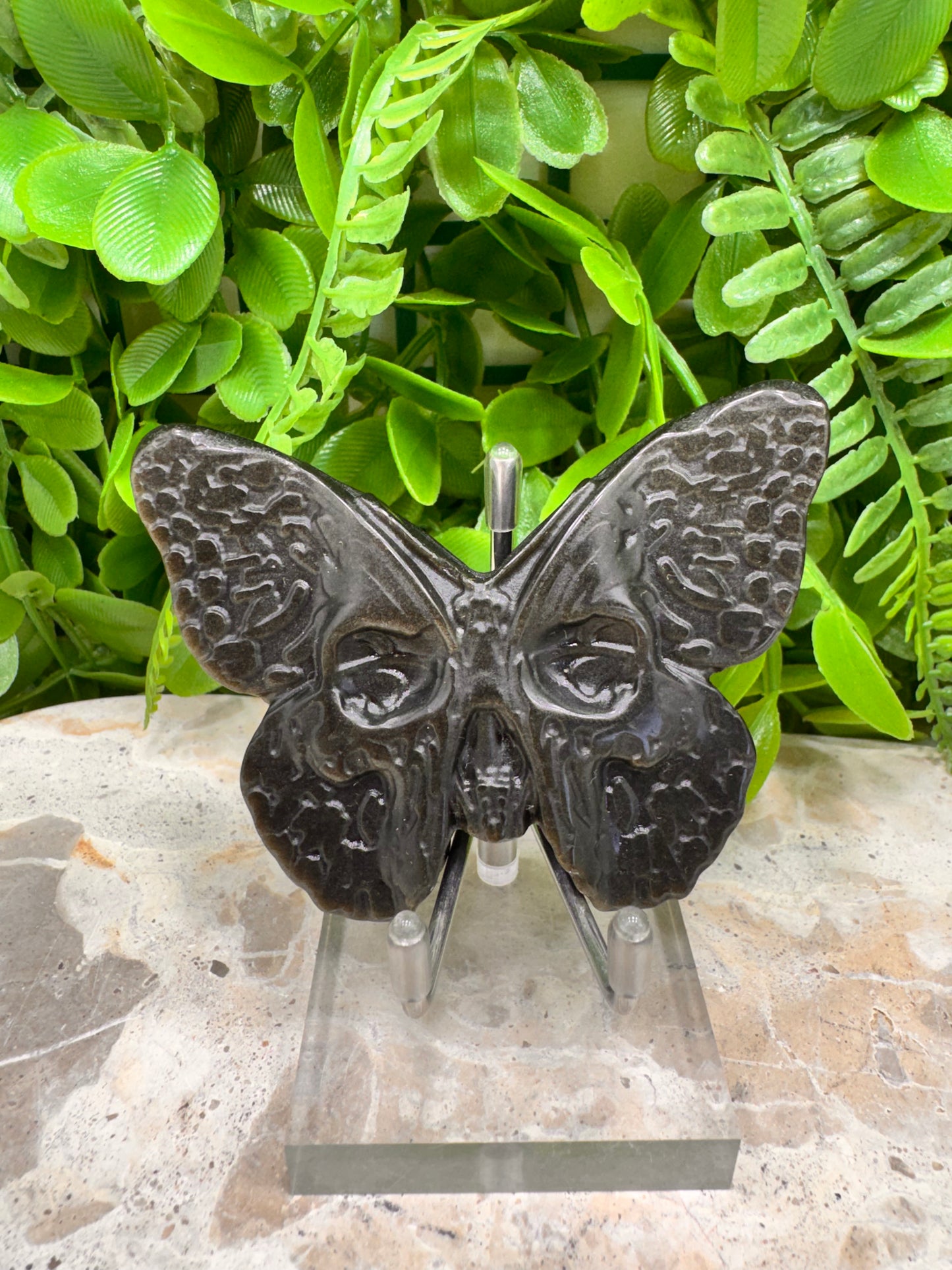 Golden Sheen Obsidian Death Moth app. 80g