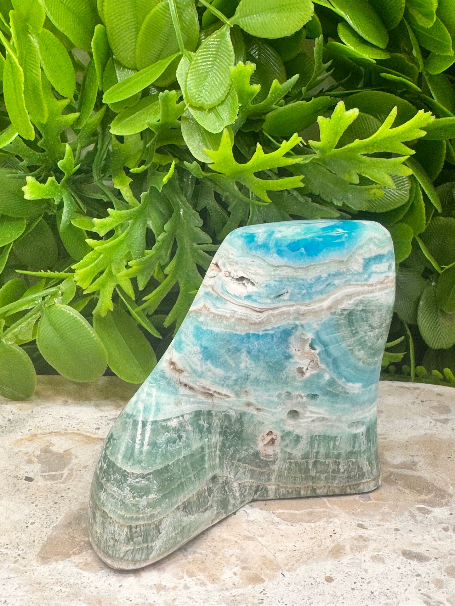 Aragonite with Smithsonite Freeform 214g