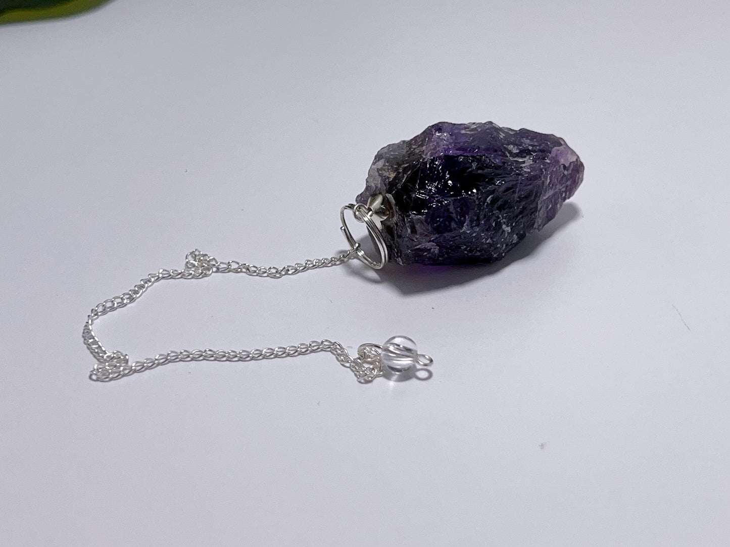 Amethyst Raw Pendulum