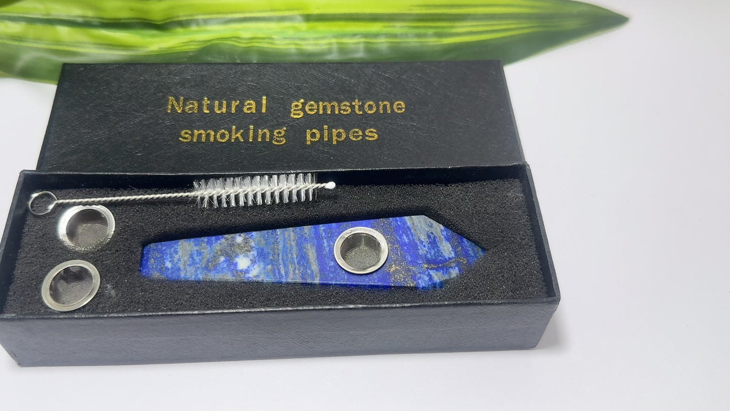 Lapis Lazuli Gemstone Pipe