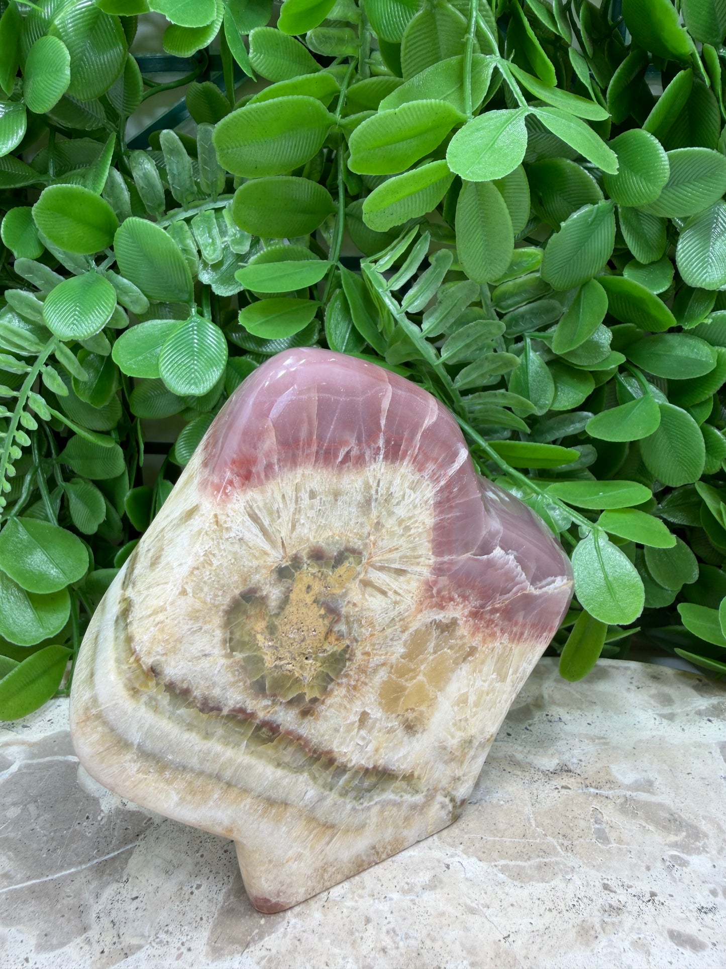 Pink Banded Onyx Freeform 504g