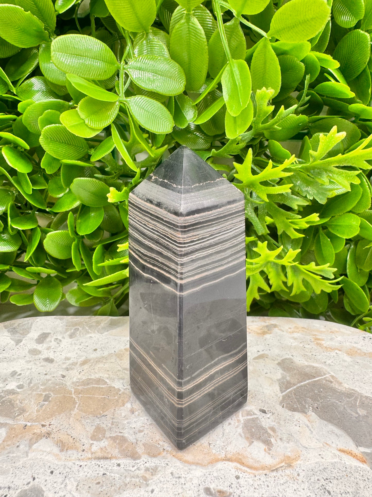 Black Banded Onyx Tower 278g
