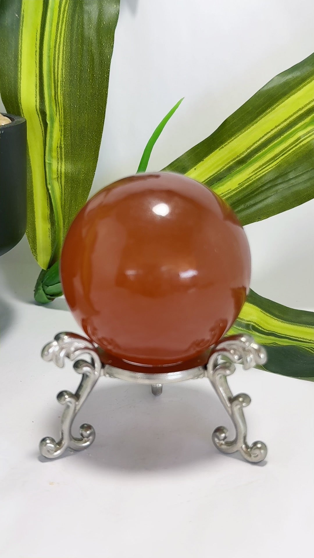 Honey Calcite Sphere 324g