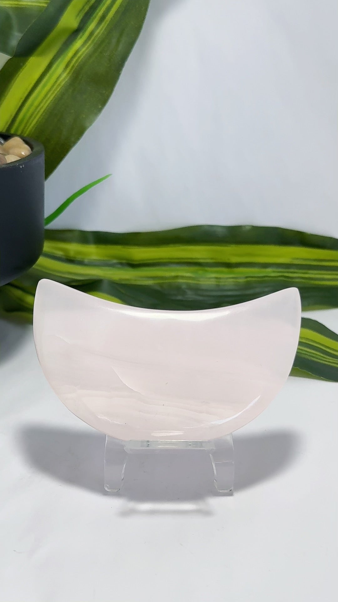 Pink Mangano Calcite Moon 140g