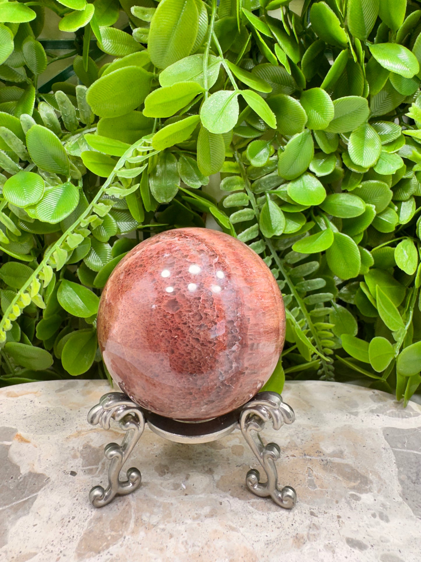 Peach Banded Calcite 412g