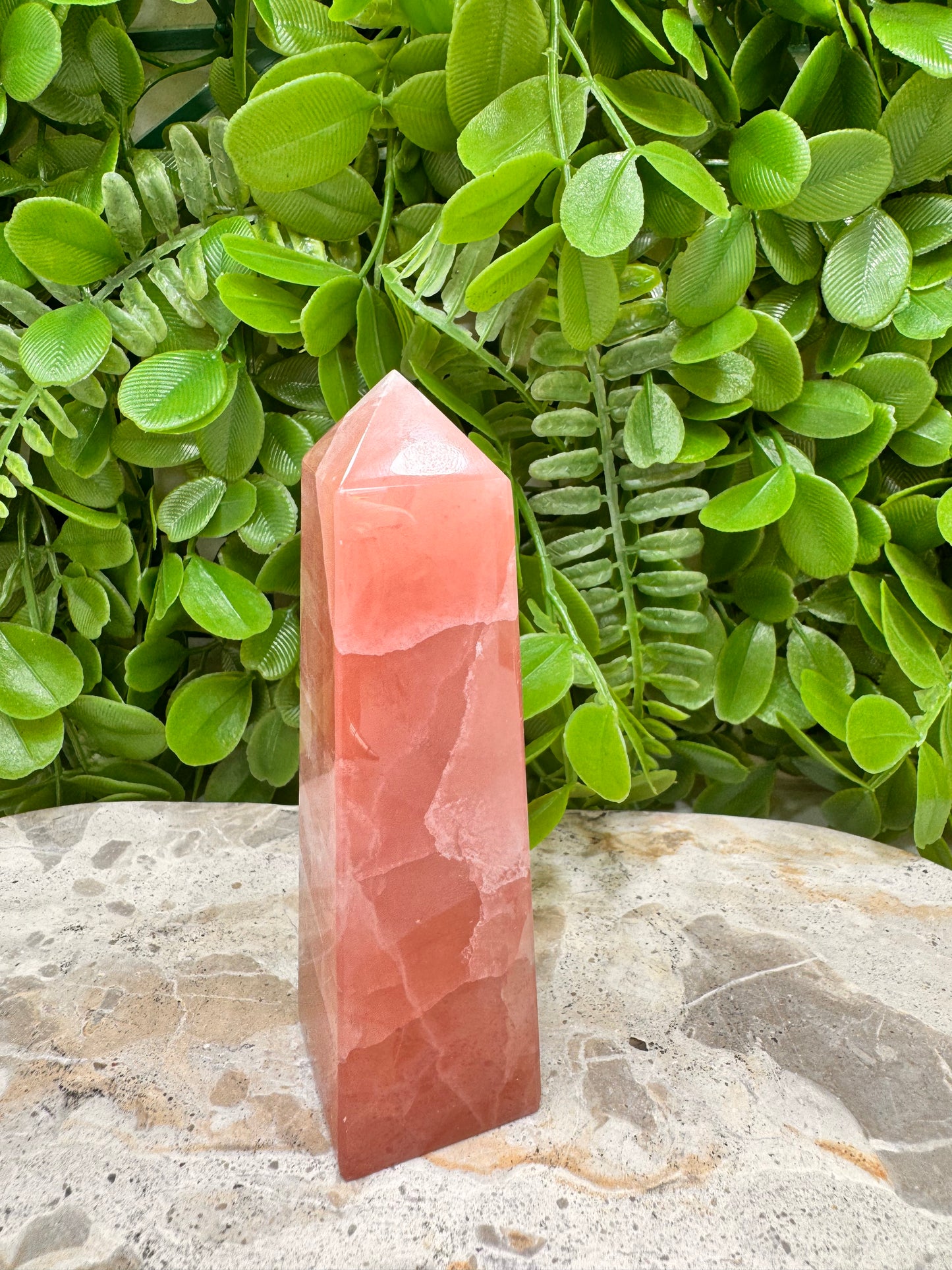 Rose Calcite Point 212g