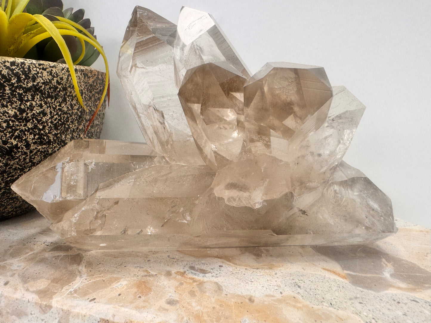 Black Phantom Quartz Freeform 844g