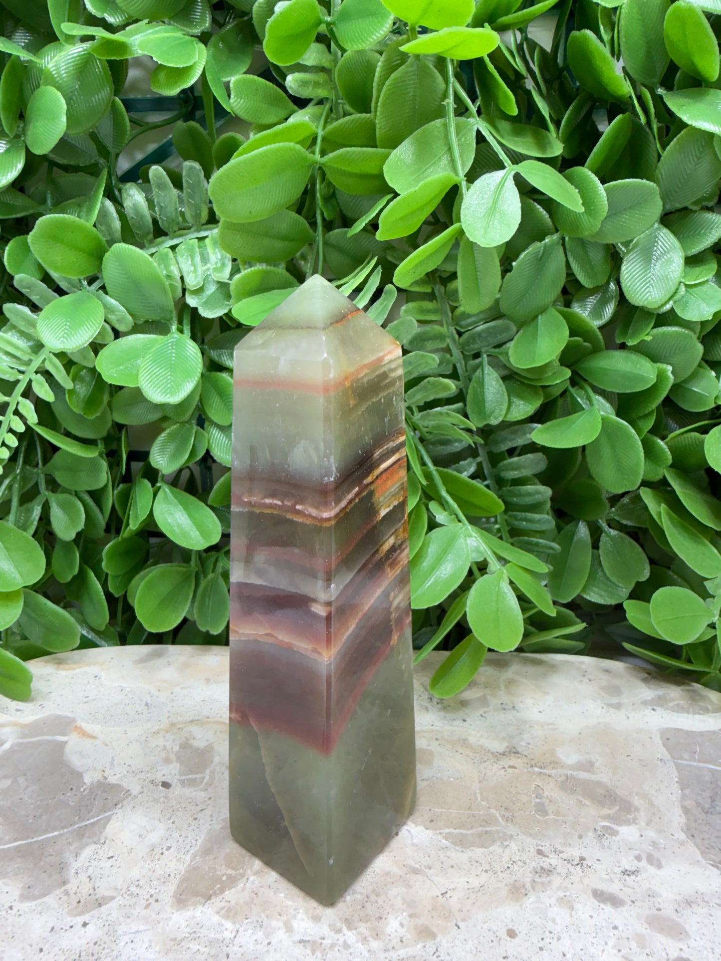 Green Banded Tower 242g