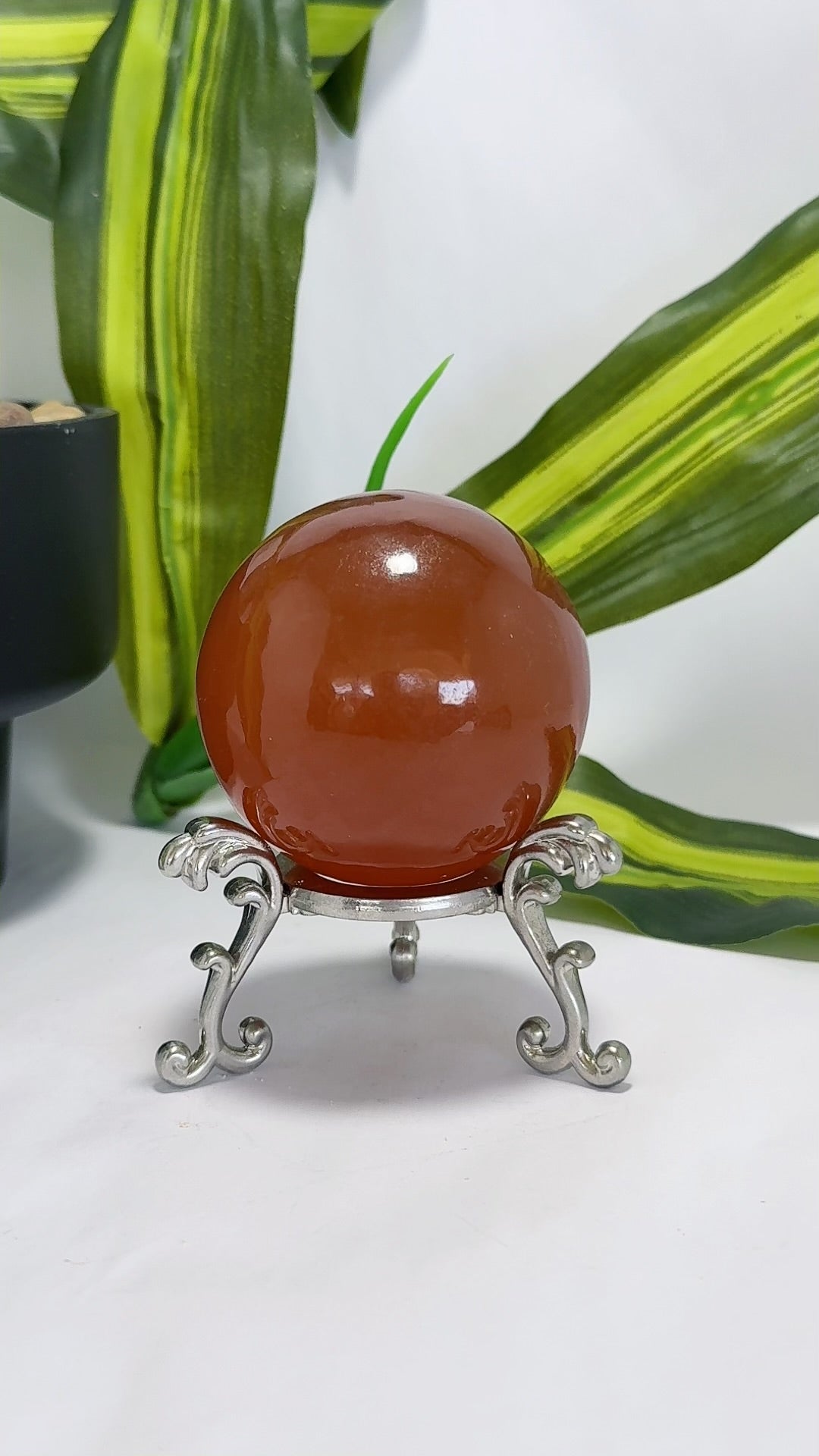 Honey Calcite Sphere 324g