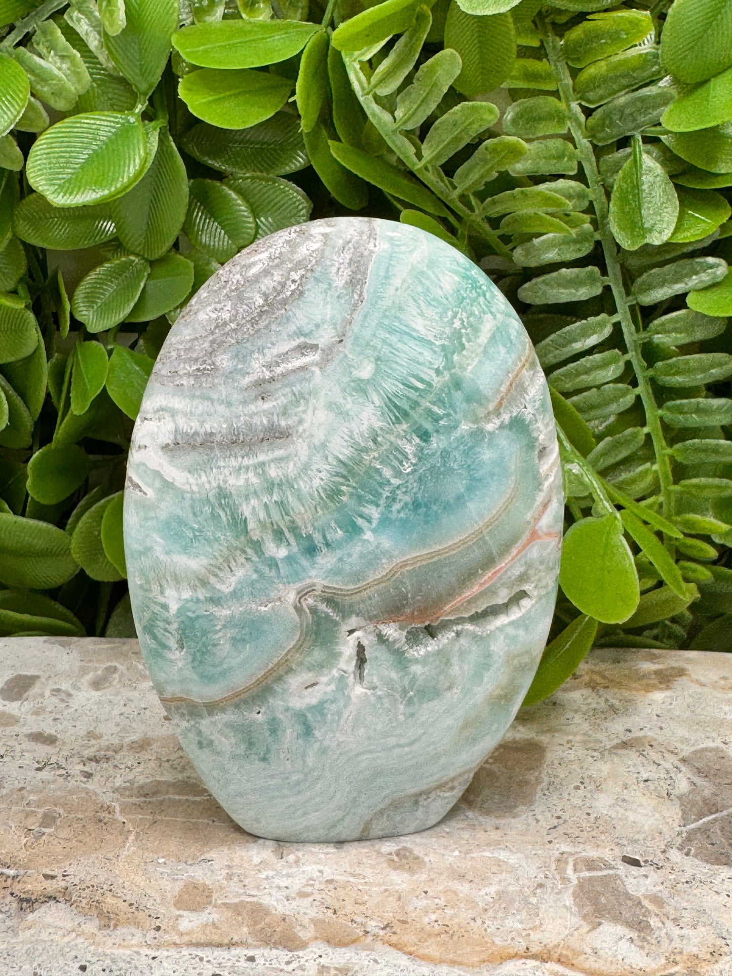 Standing Blue Aragonite 248g