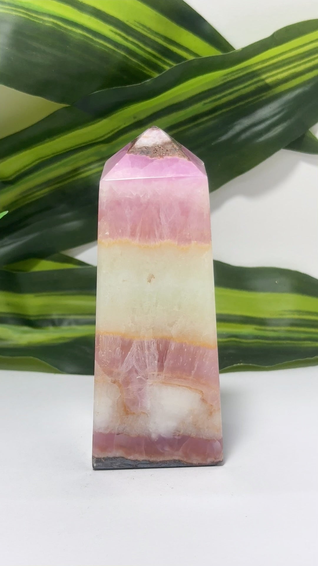 Pink Aragonite Tower 272g