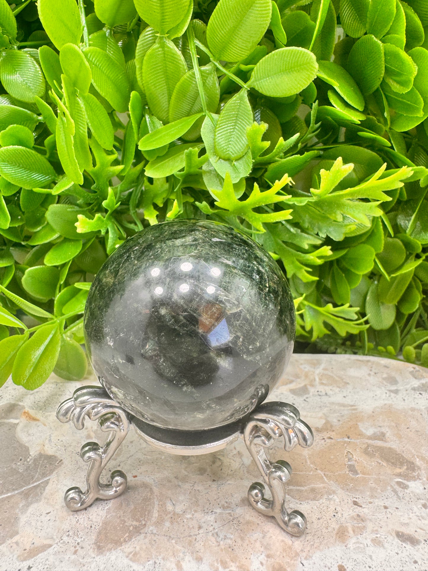 Green Tourmaline Sphere 316g
