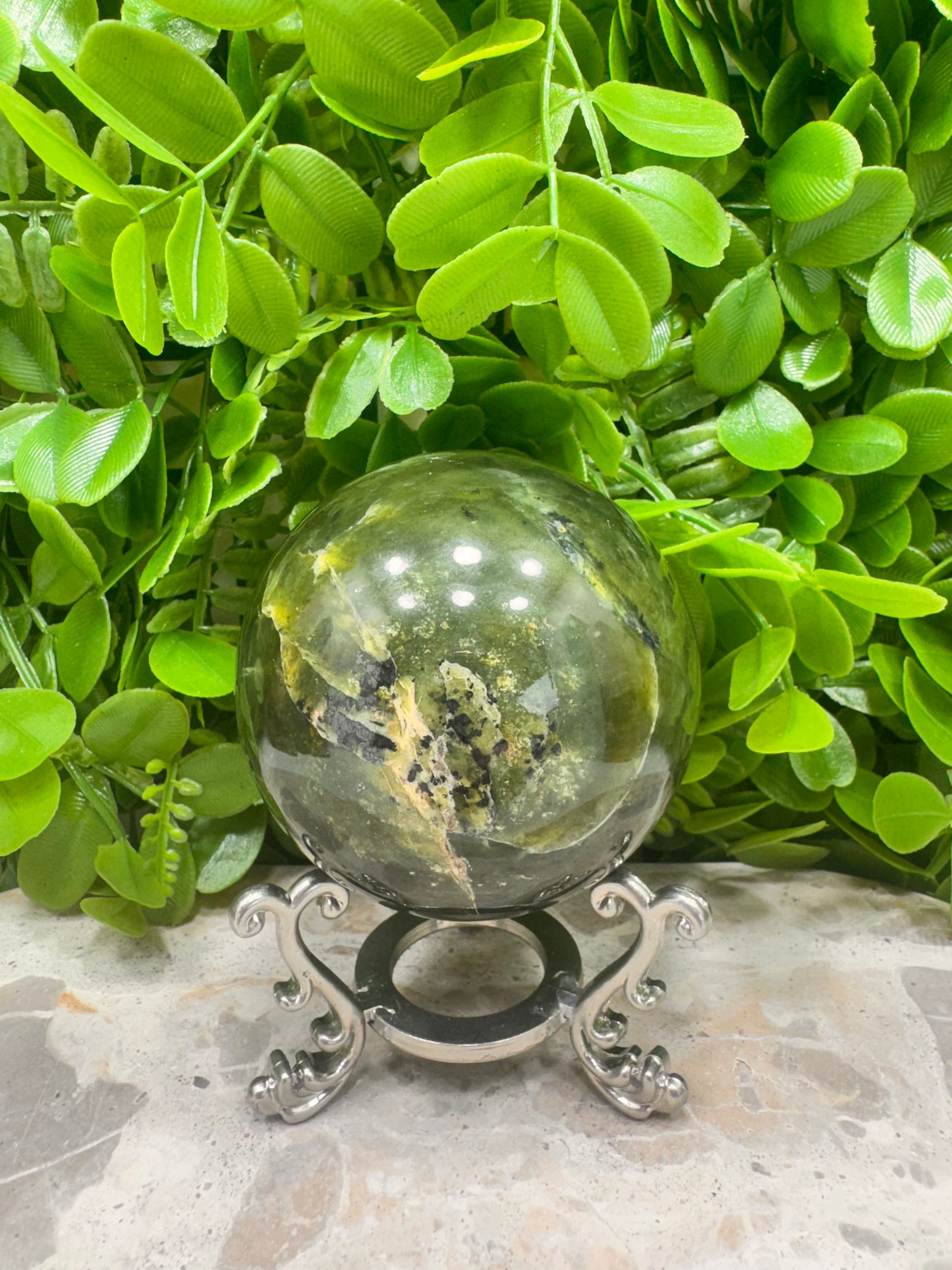 Nephrite Jade Sphere 514g