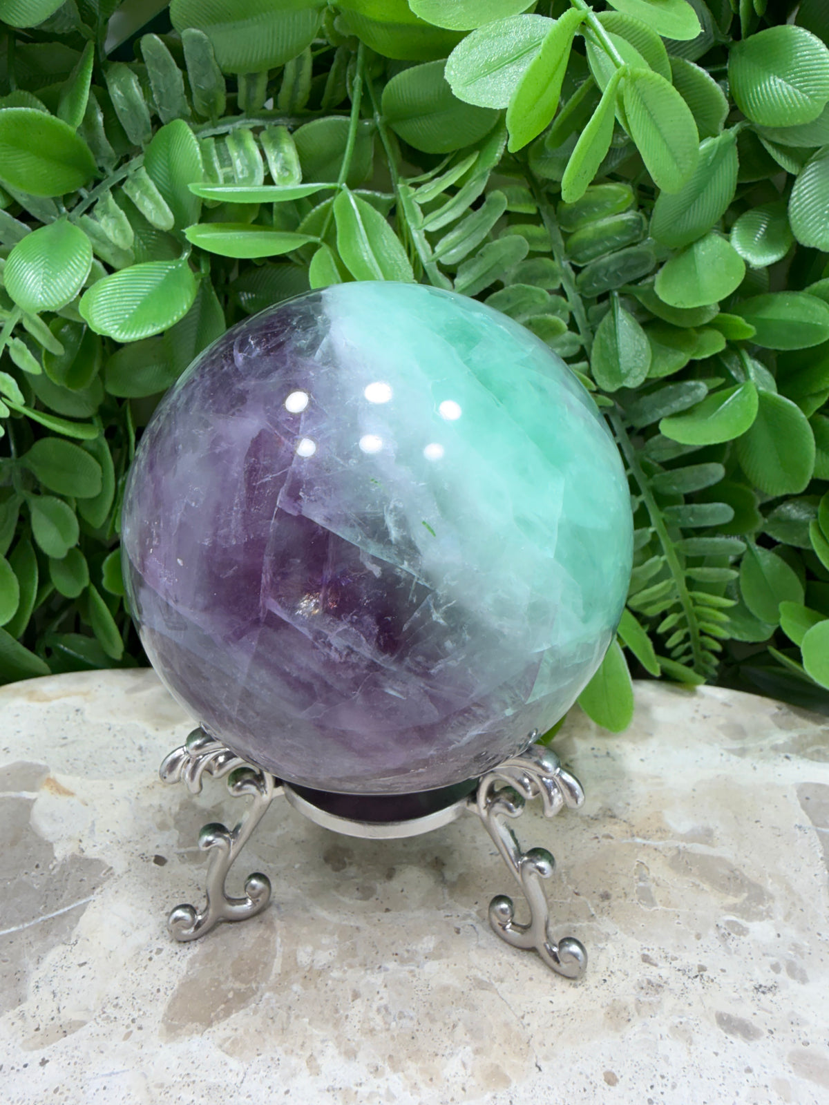Fluorite Sphere | Clarity • Focus • Balance