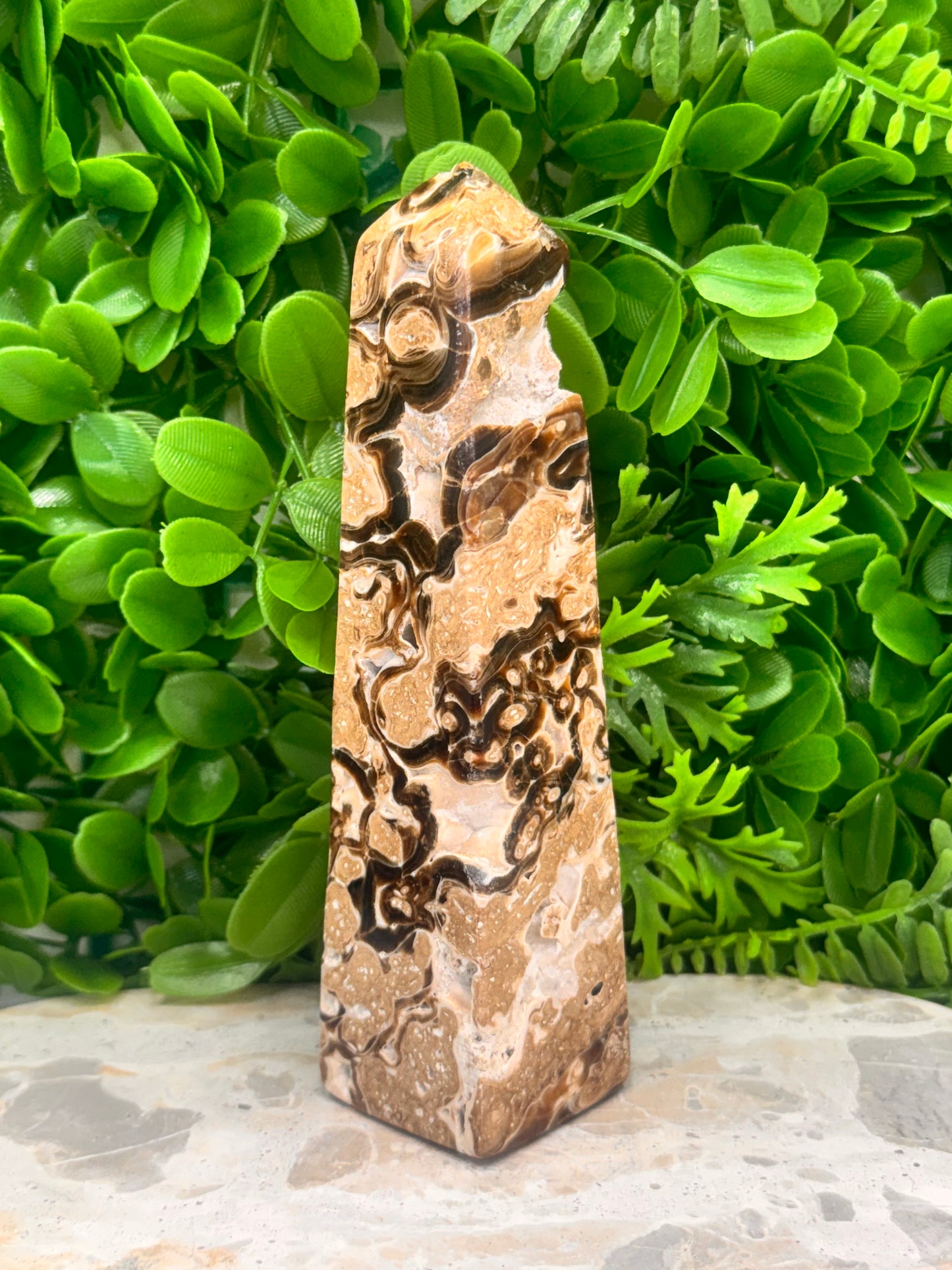 Chocolate Calcite Tower 630g