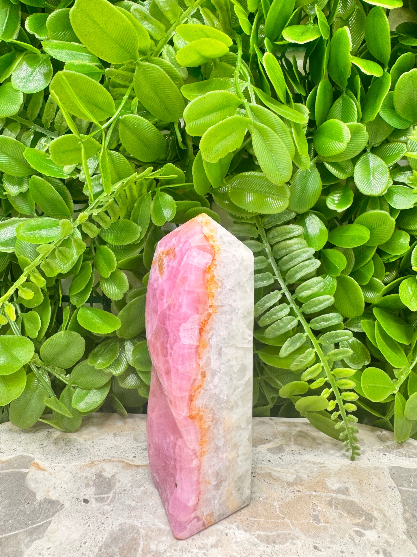 Pink Arogonite Tower 316g