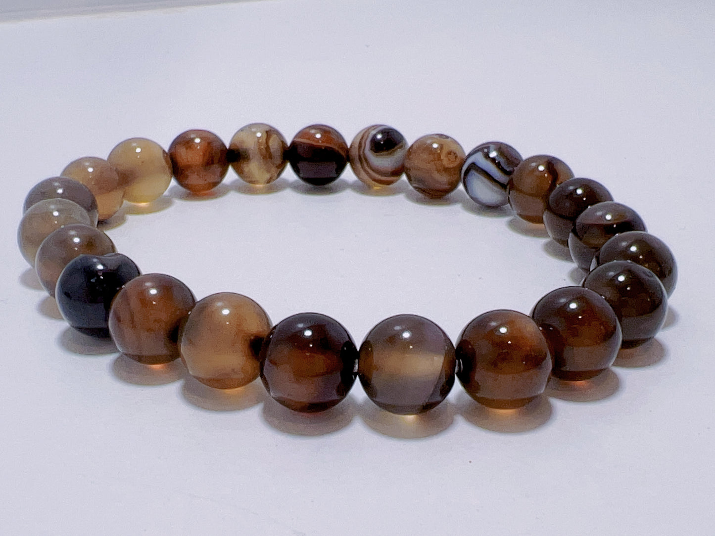 Coffee Agate Bracelet 8mm