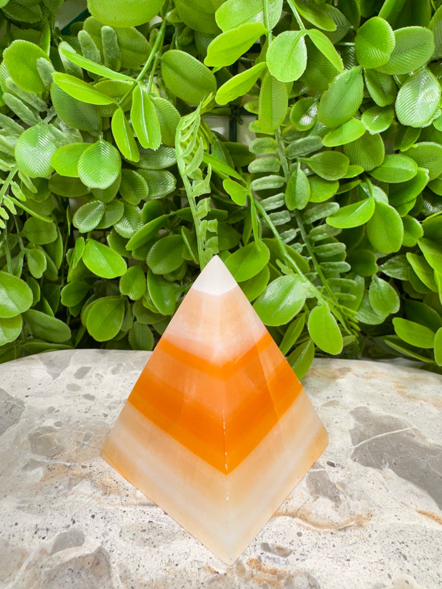Brown Aragonite Pyramid 308g