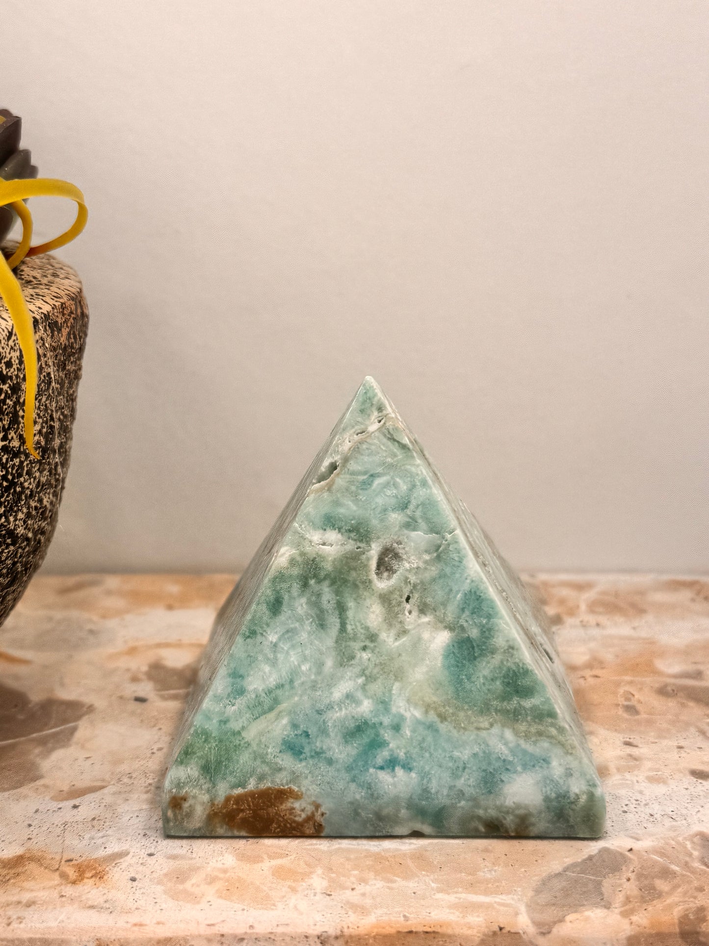 Aragonite & Smithsonite Pyramid 302g