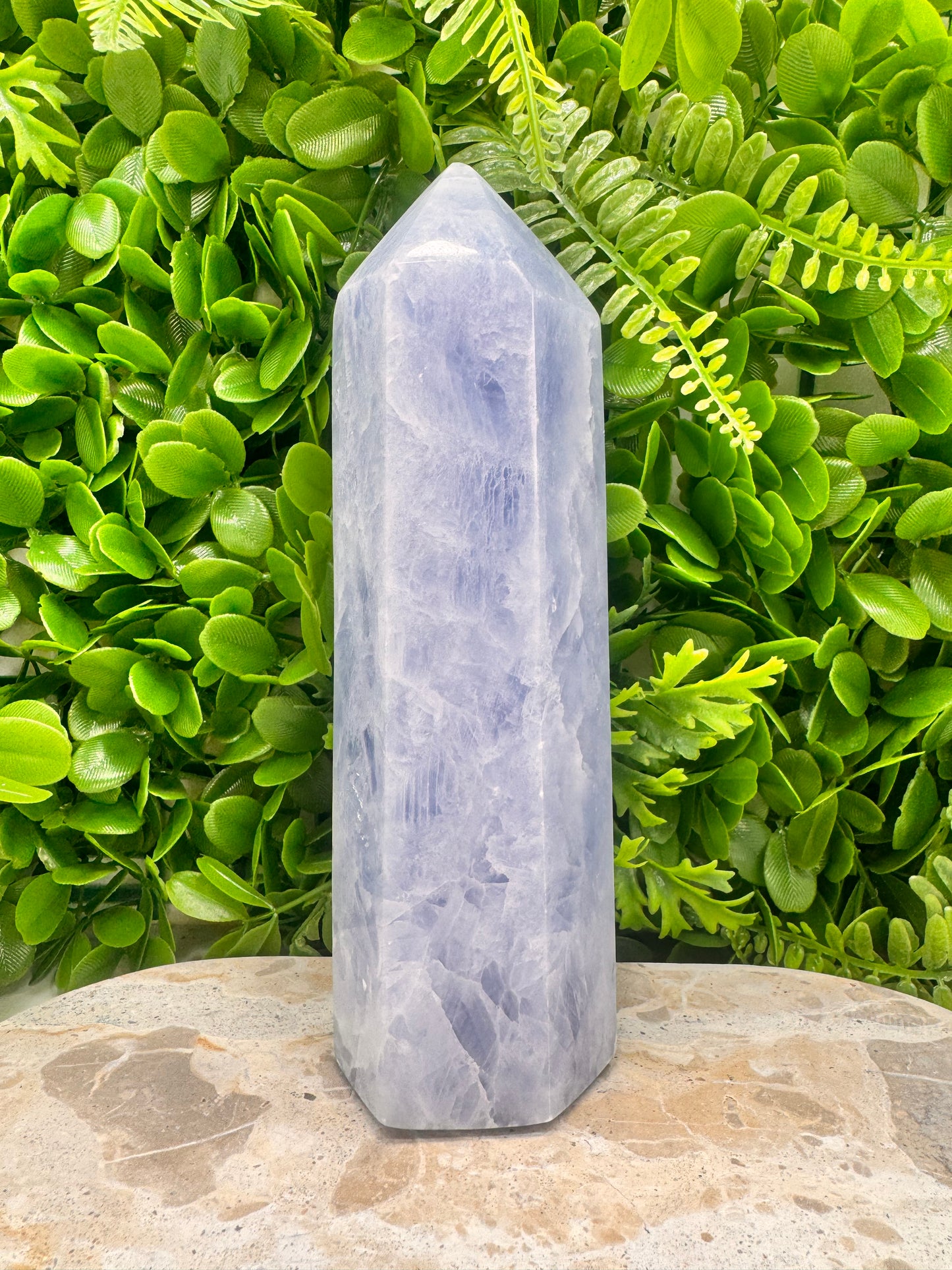 Blue Calcite Tower 1220g