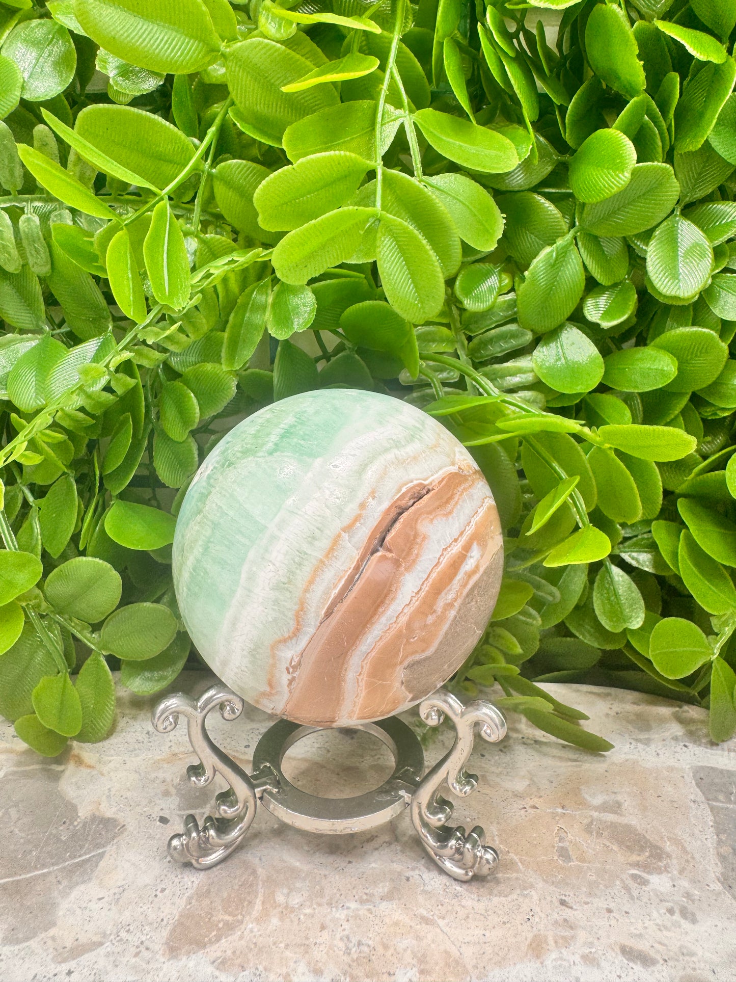 Caribbean Calcite Sphere 488g