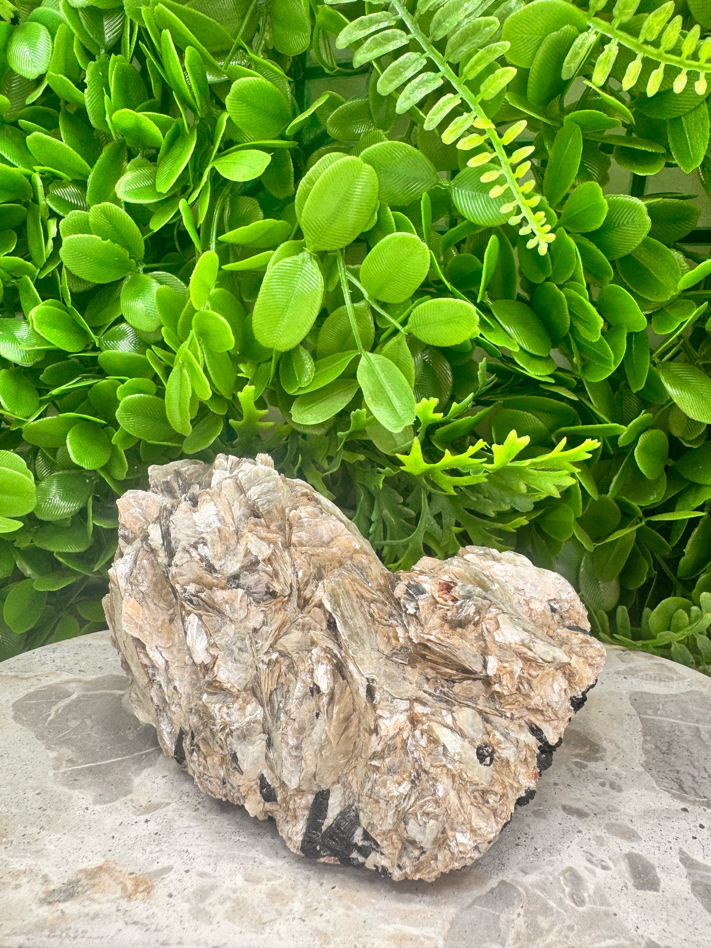 Golden Mica with Tourmaline 1058g