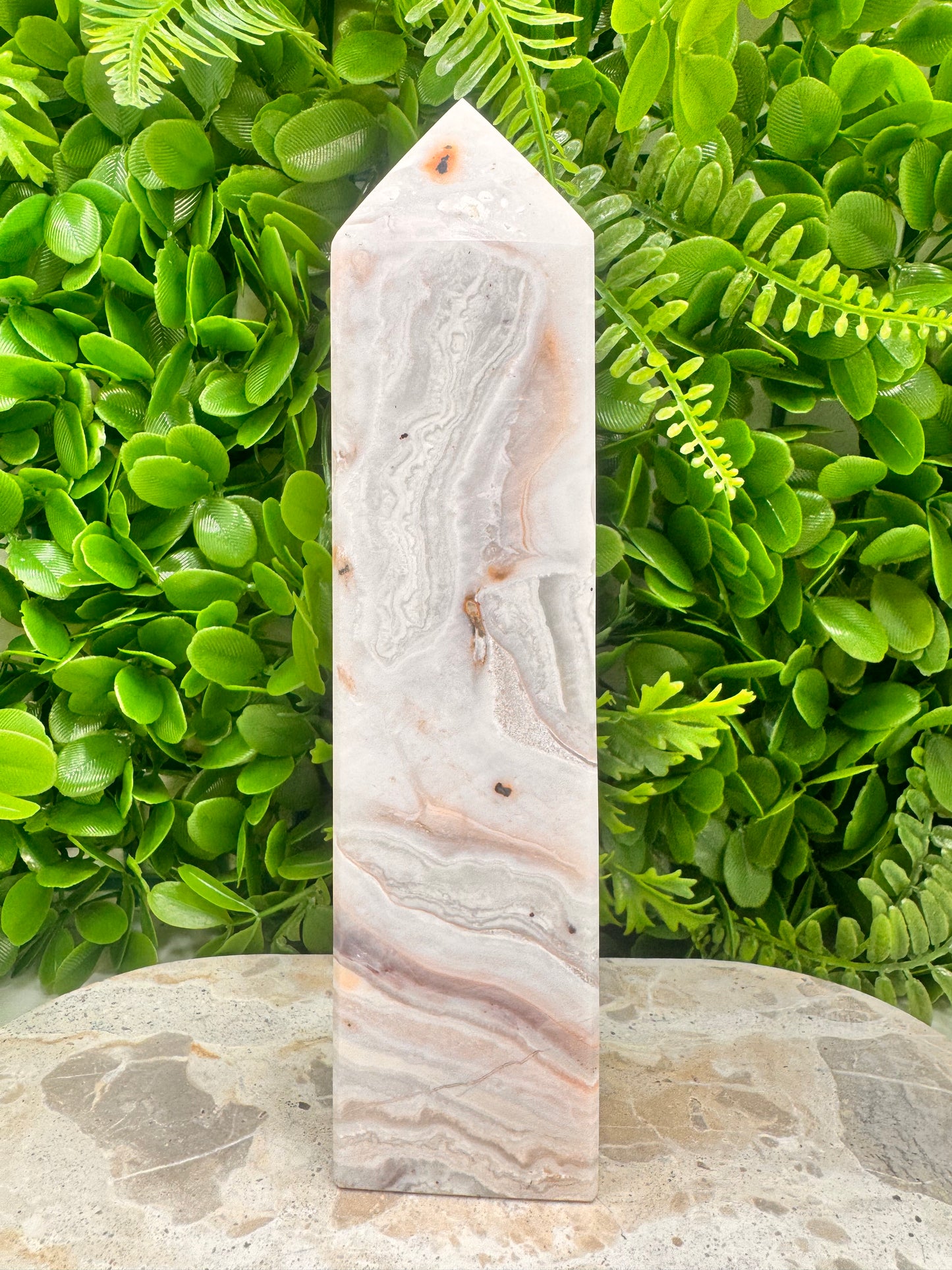 Pink Agate Tower 748g