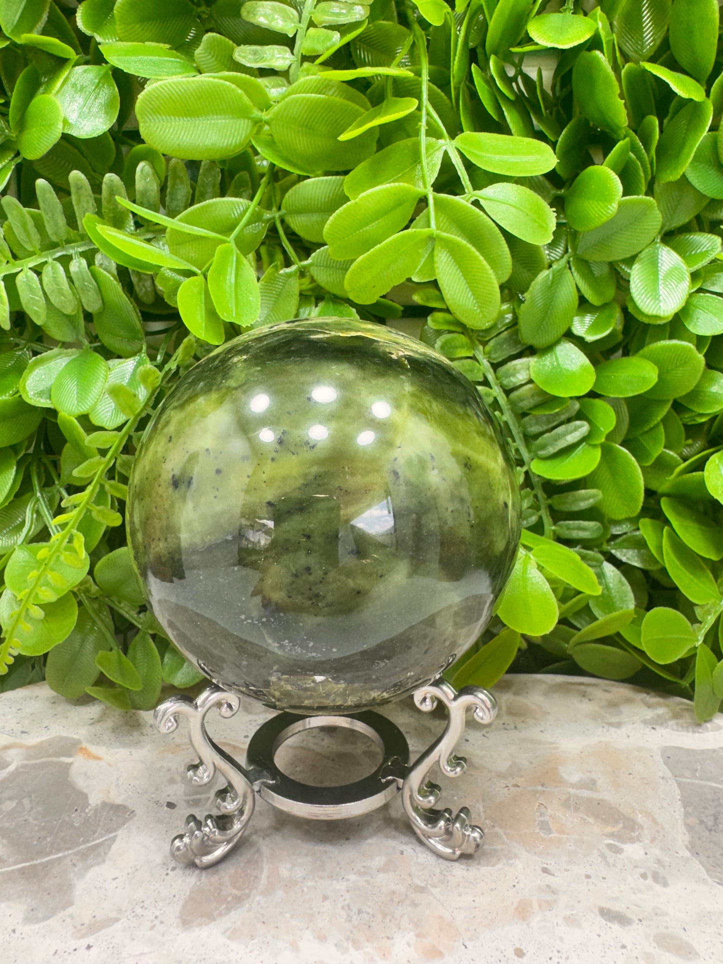 Nephrite Jade Sphere 856g