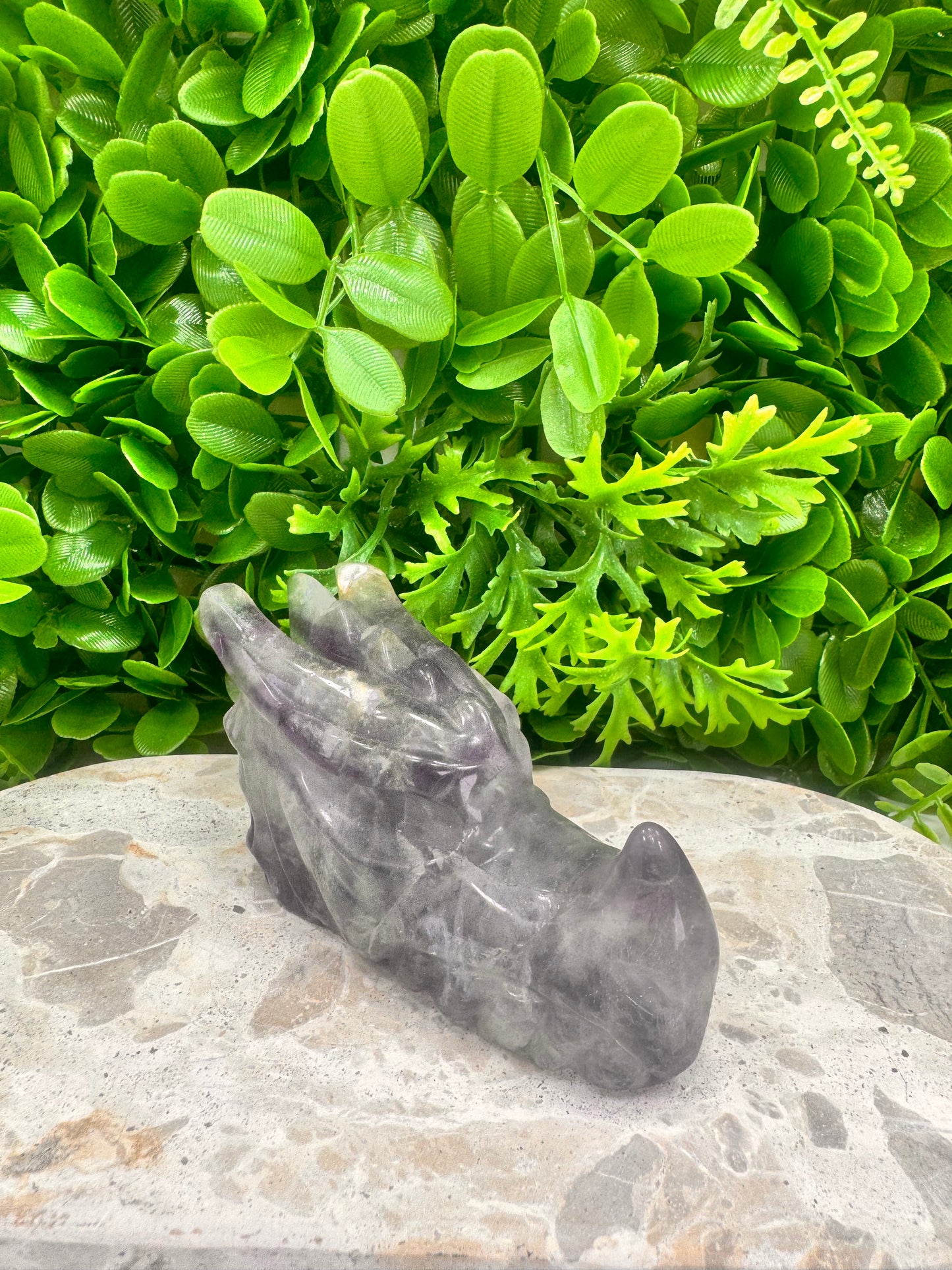 Rainbow Fluorite Dragon 522g