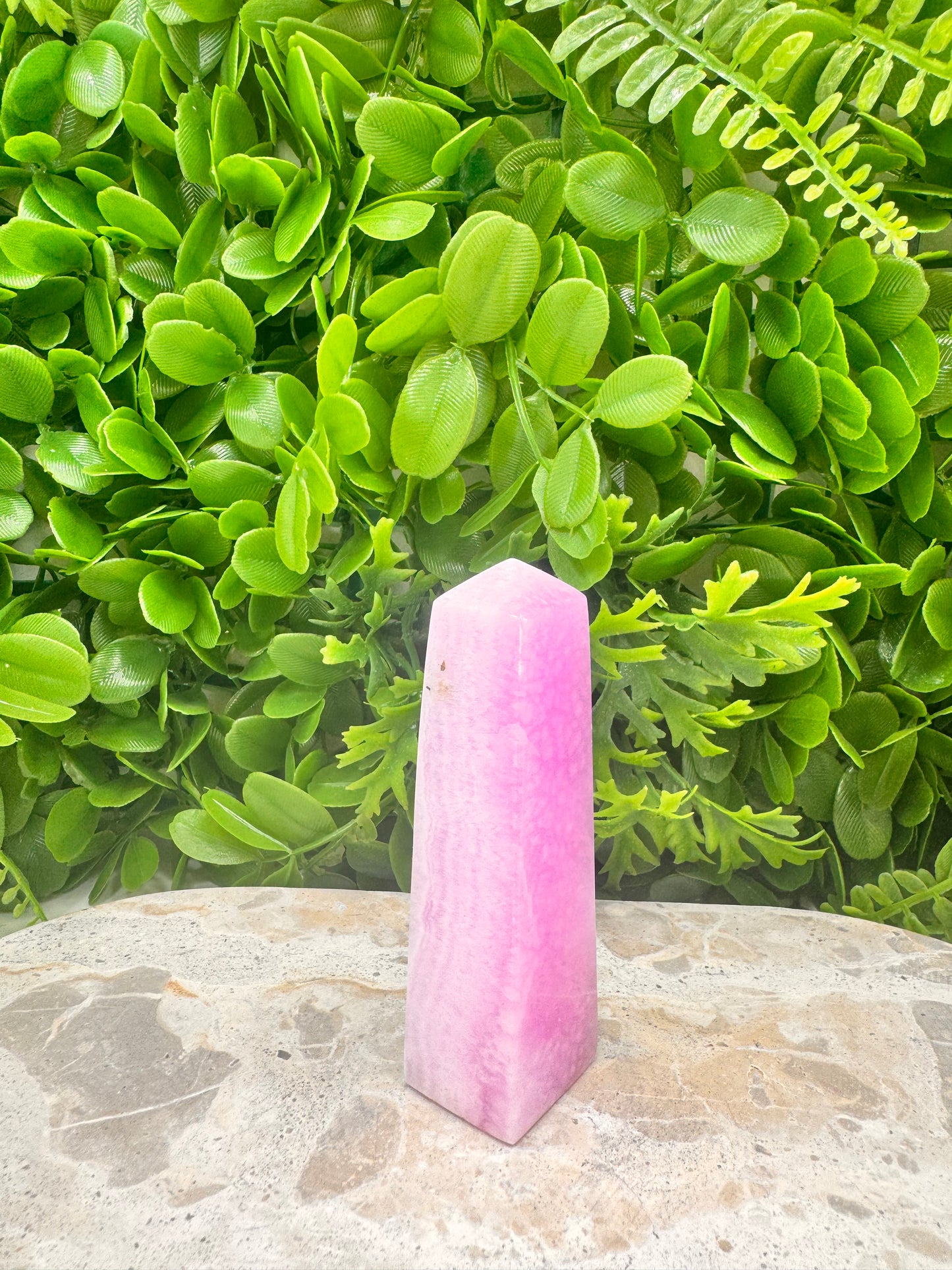 Pink Aragonite Point 150g
