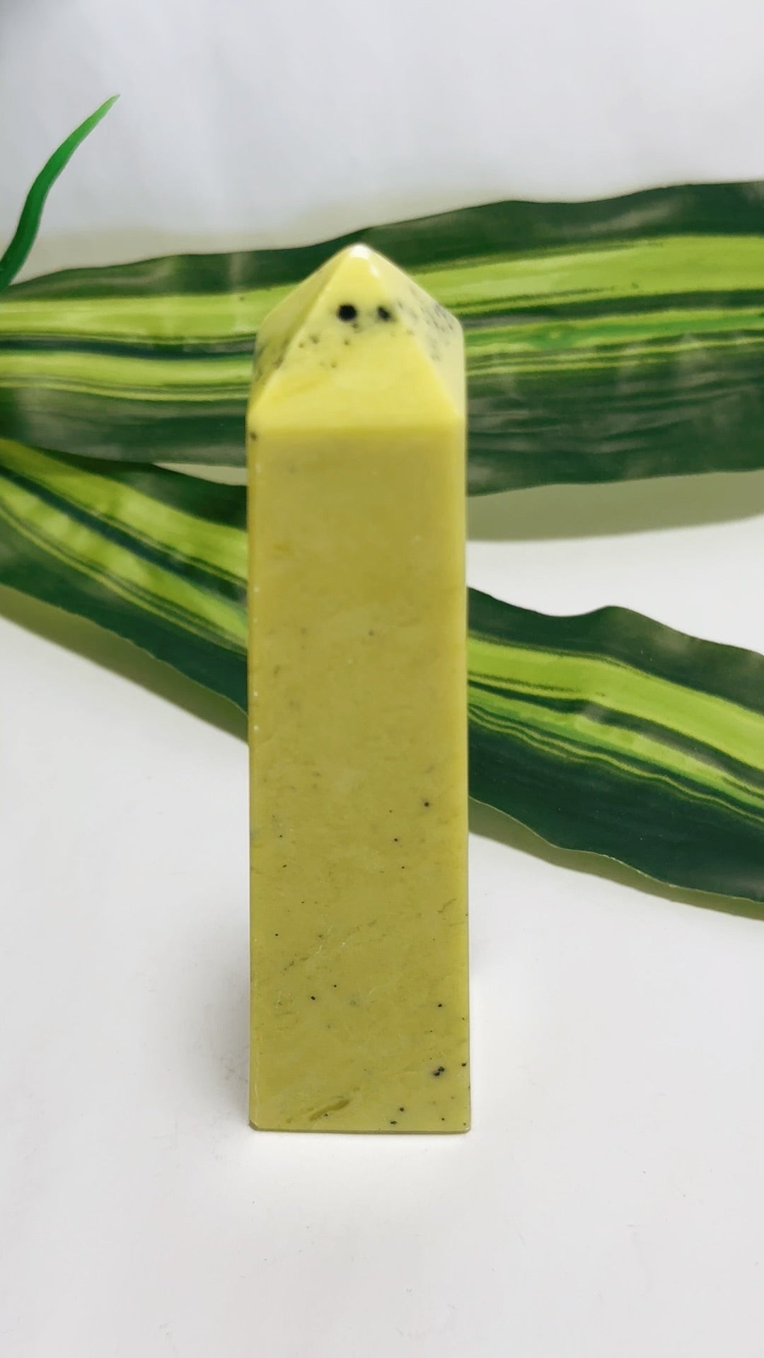 Jade With Hematite Tower 244g