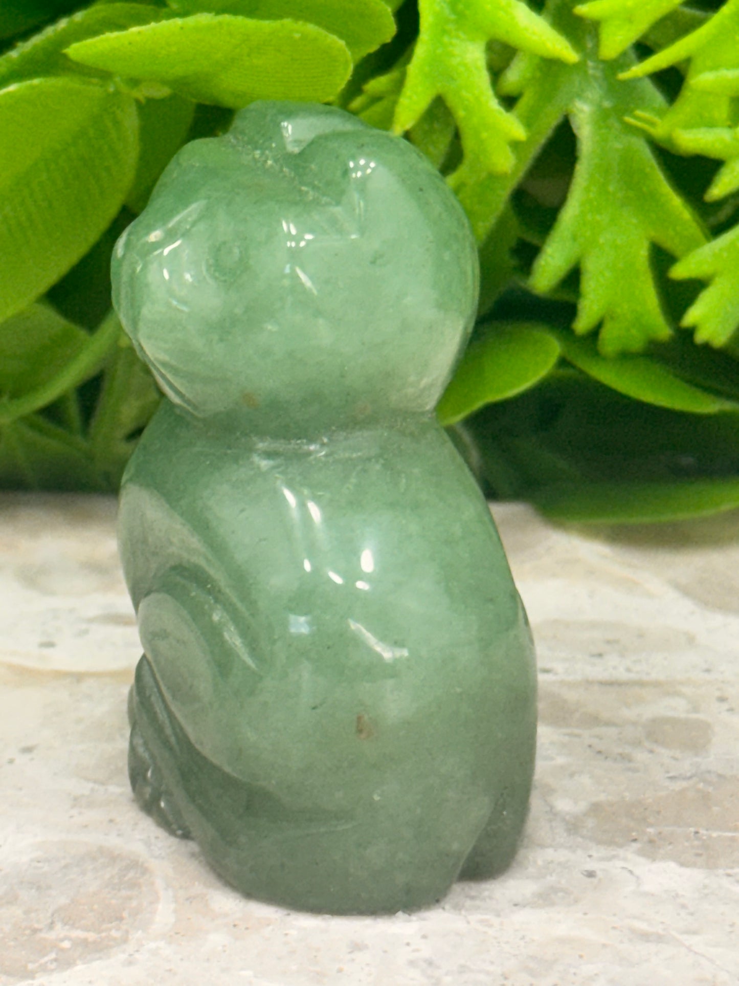 Green Strawberry Quartz Cat 72g