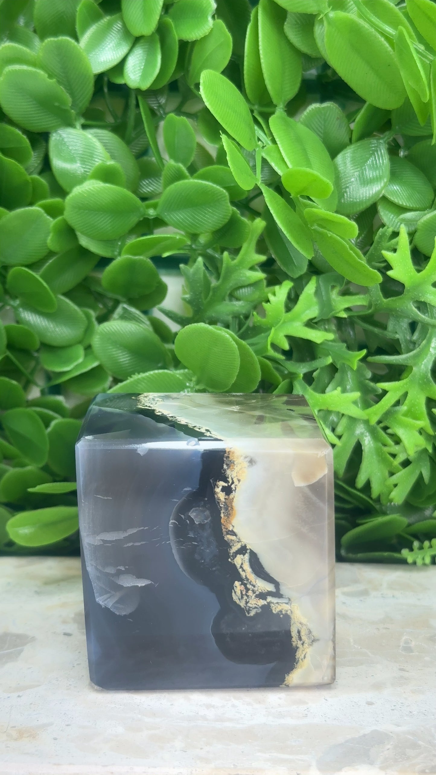 Volcanic Agate Cube 569g