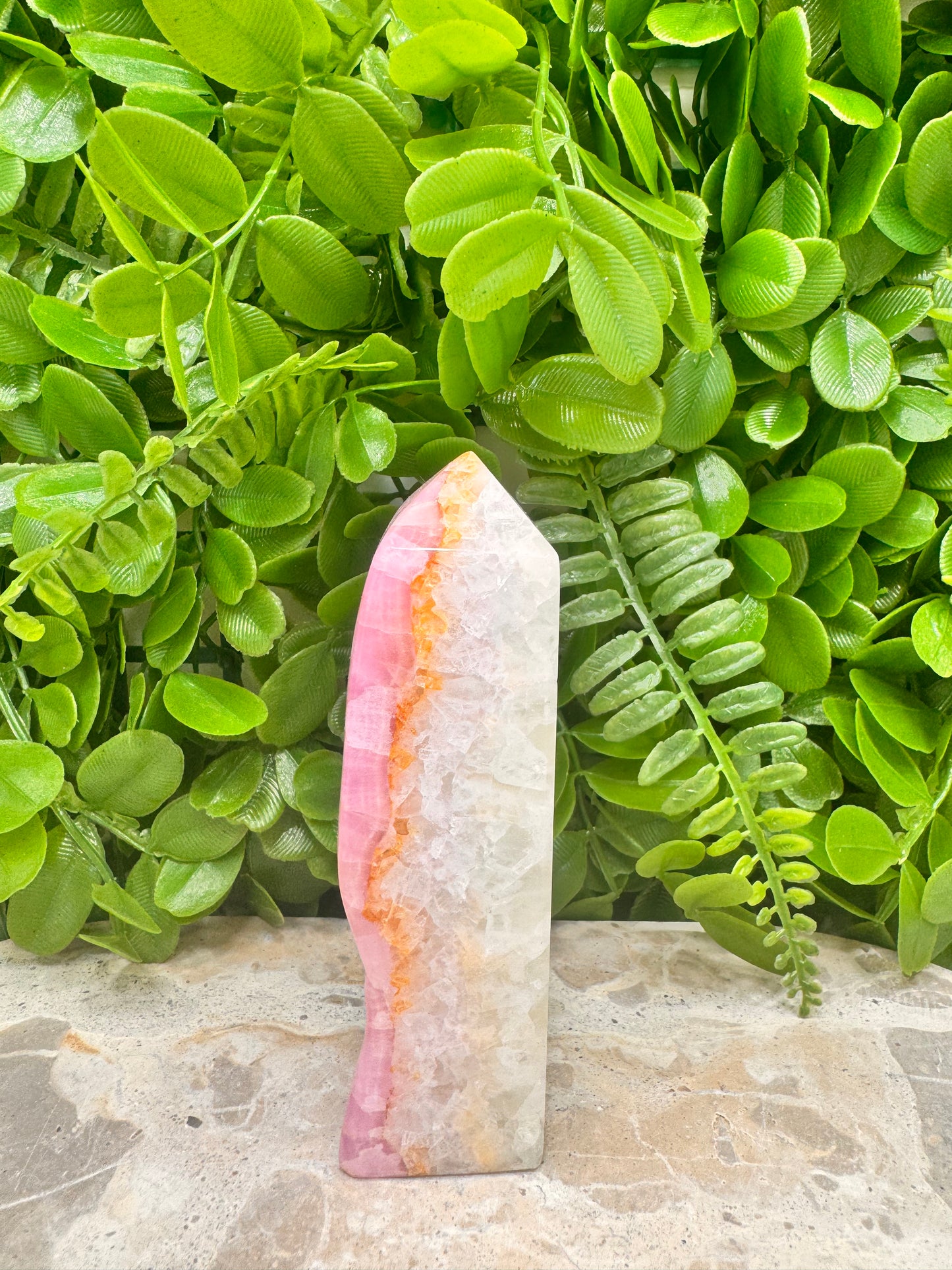 Pink Arogonite Tower 316g