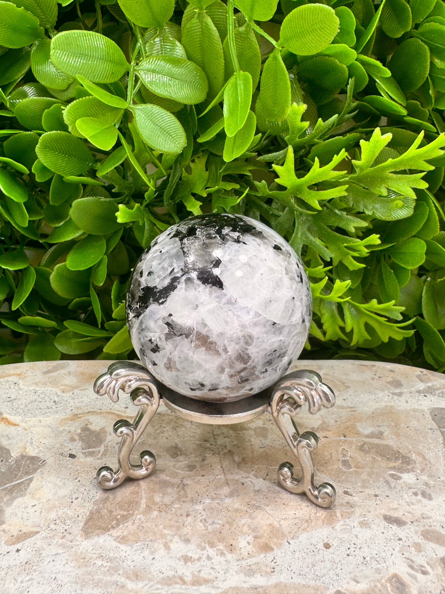 Rainbow Moonstone Sphere 256g
