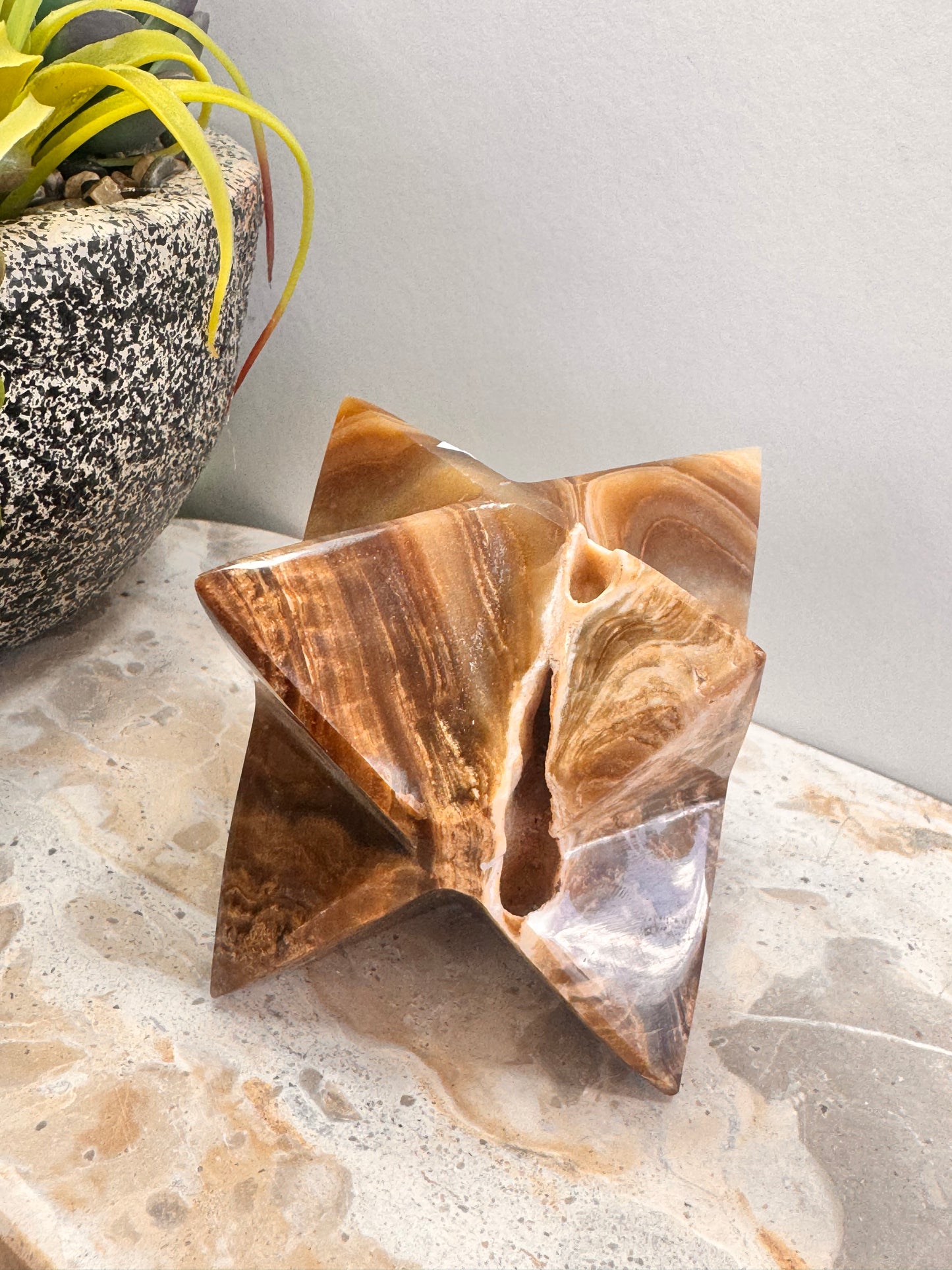 Chocolate Calcite Merkaba 286g