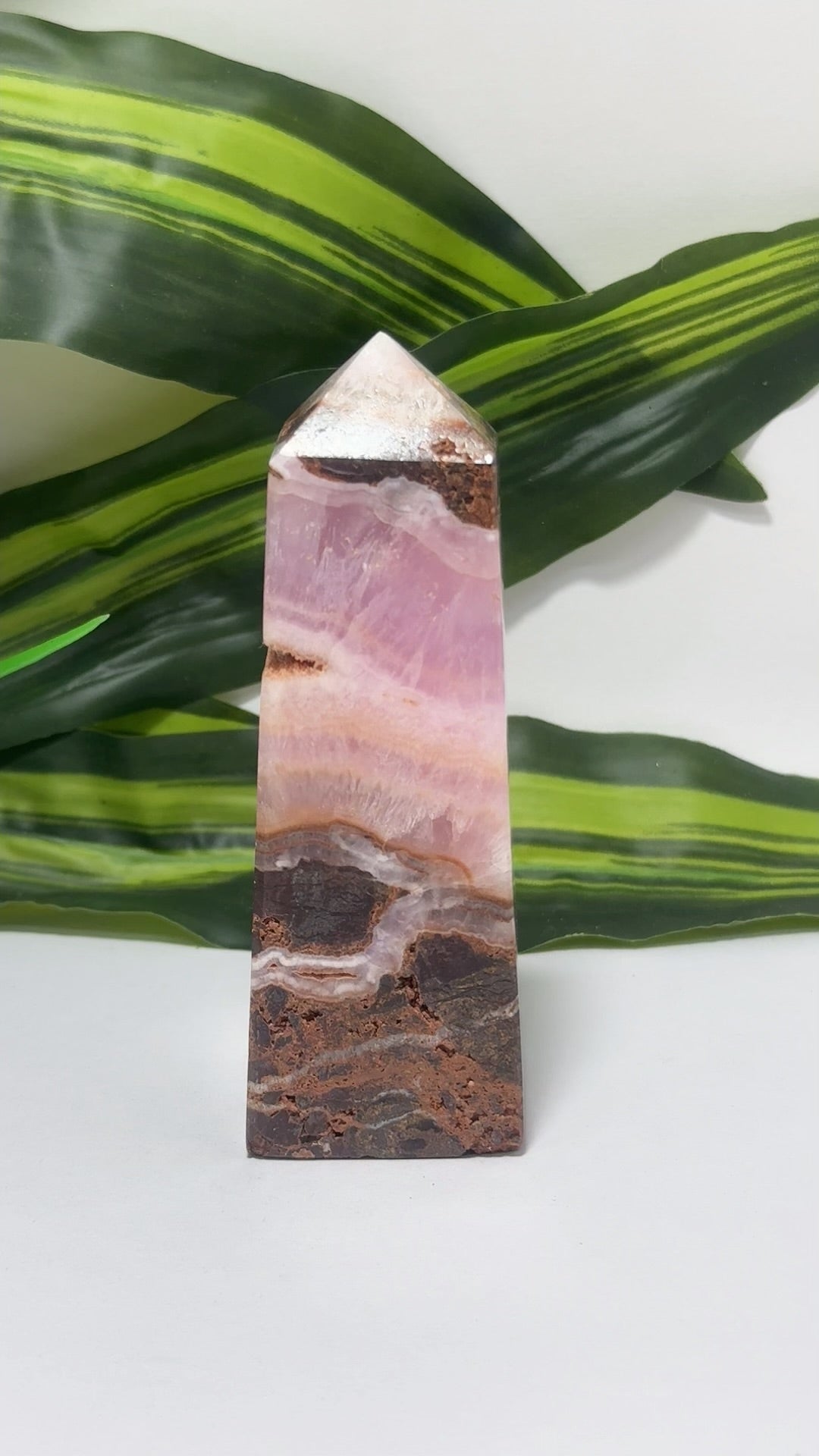Pink Aragonite Tower 324g