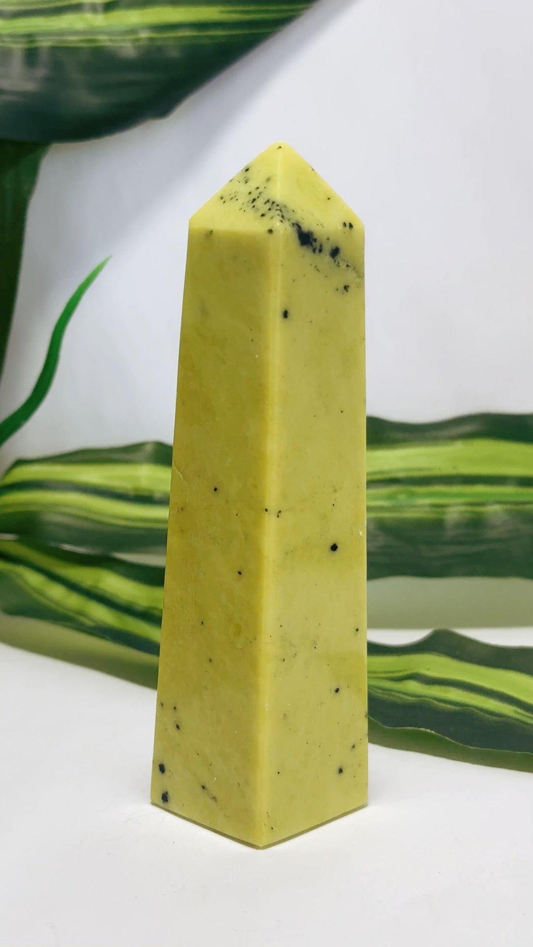 Jade With Hematite Tower 244g