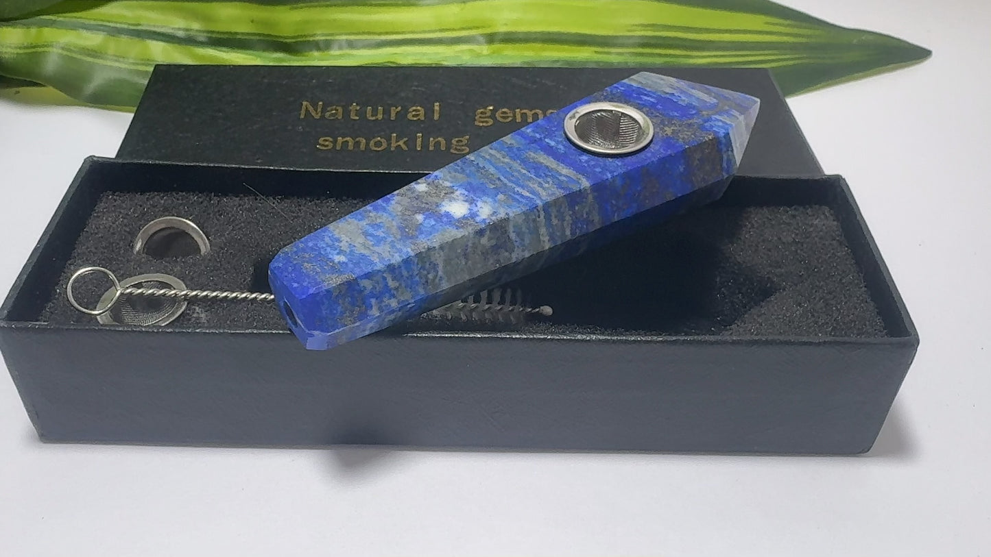 Lapis Lazuli Gemstone Pipe