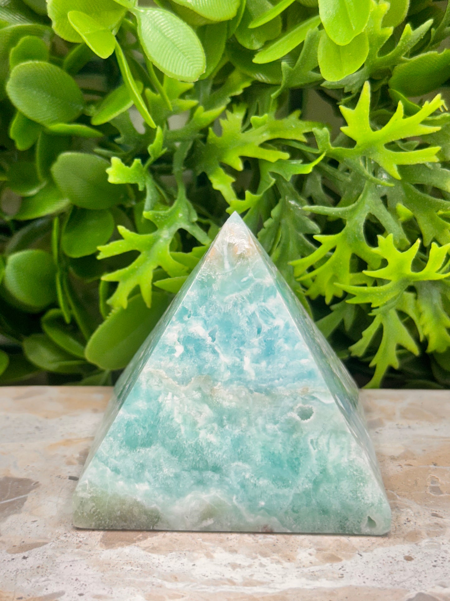 Aragonite & Smithsonite Pyramid 398g