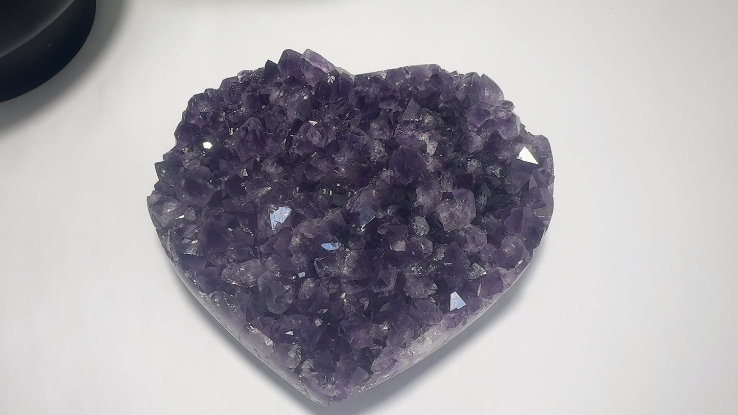 Amethyst Cluster Heart 1.1kg