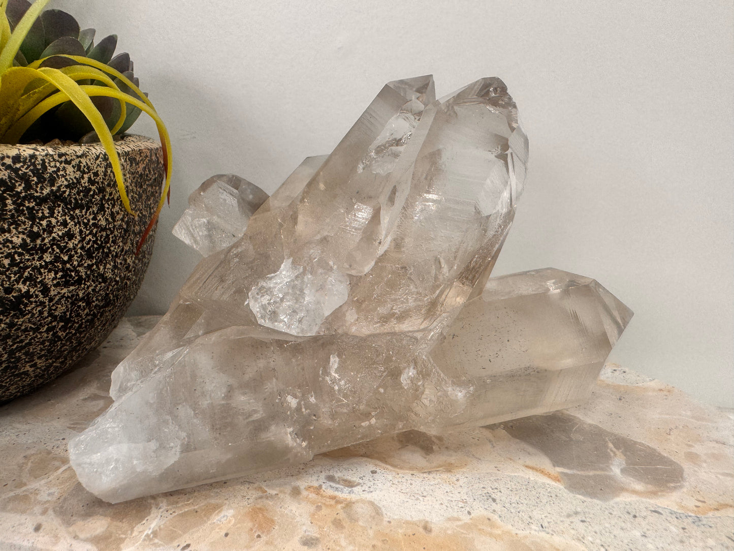 Black Phantom Quartz Freeform 844g
