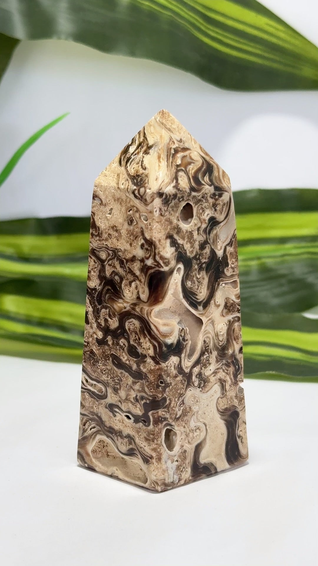 Chocolate Calcite Tower 206g