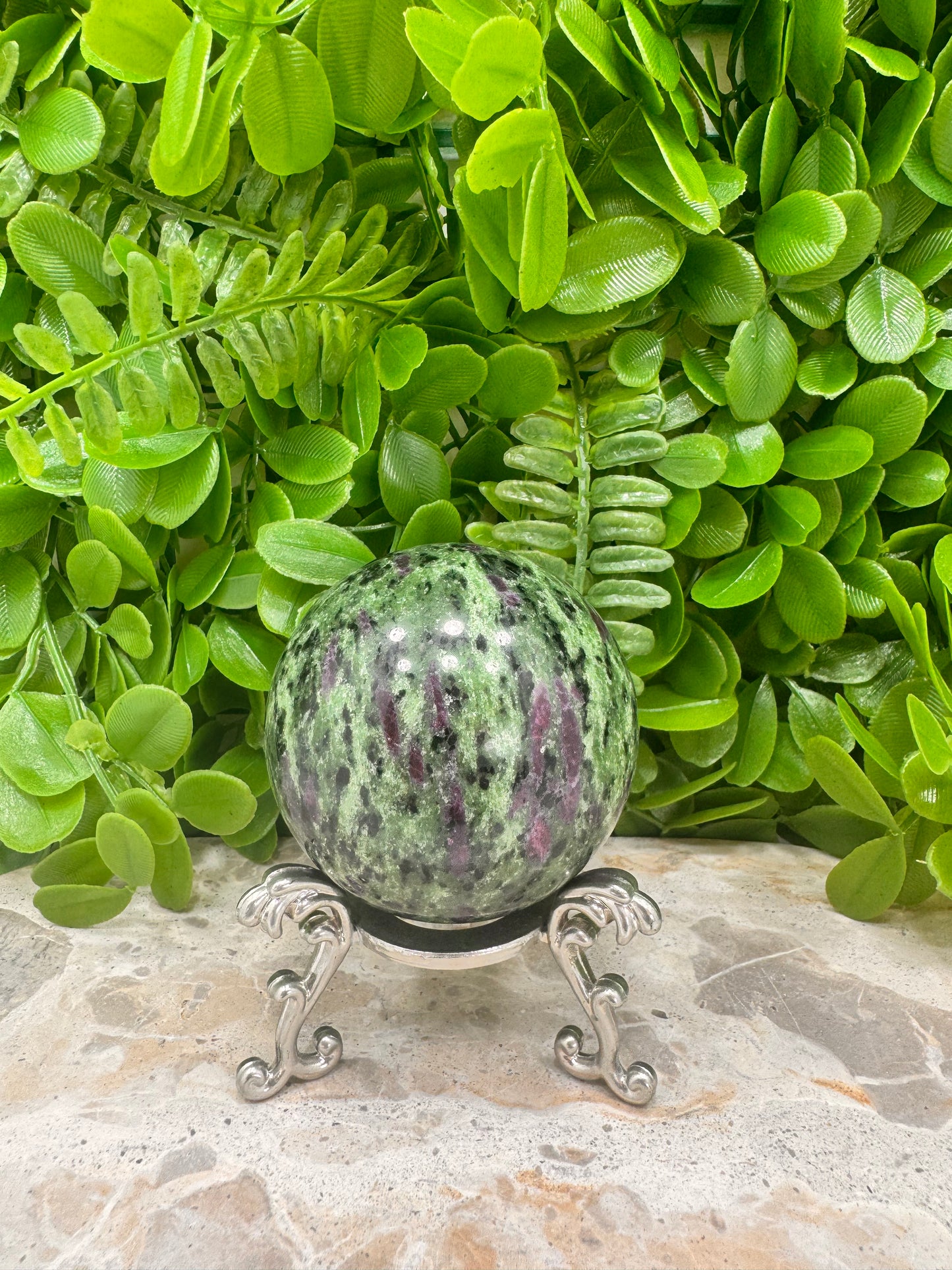 Ruby Zoisite Sphere 466g