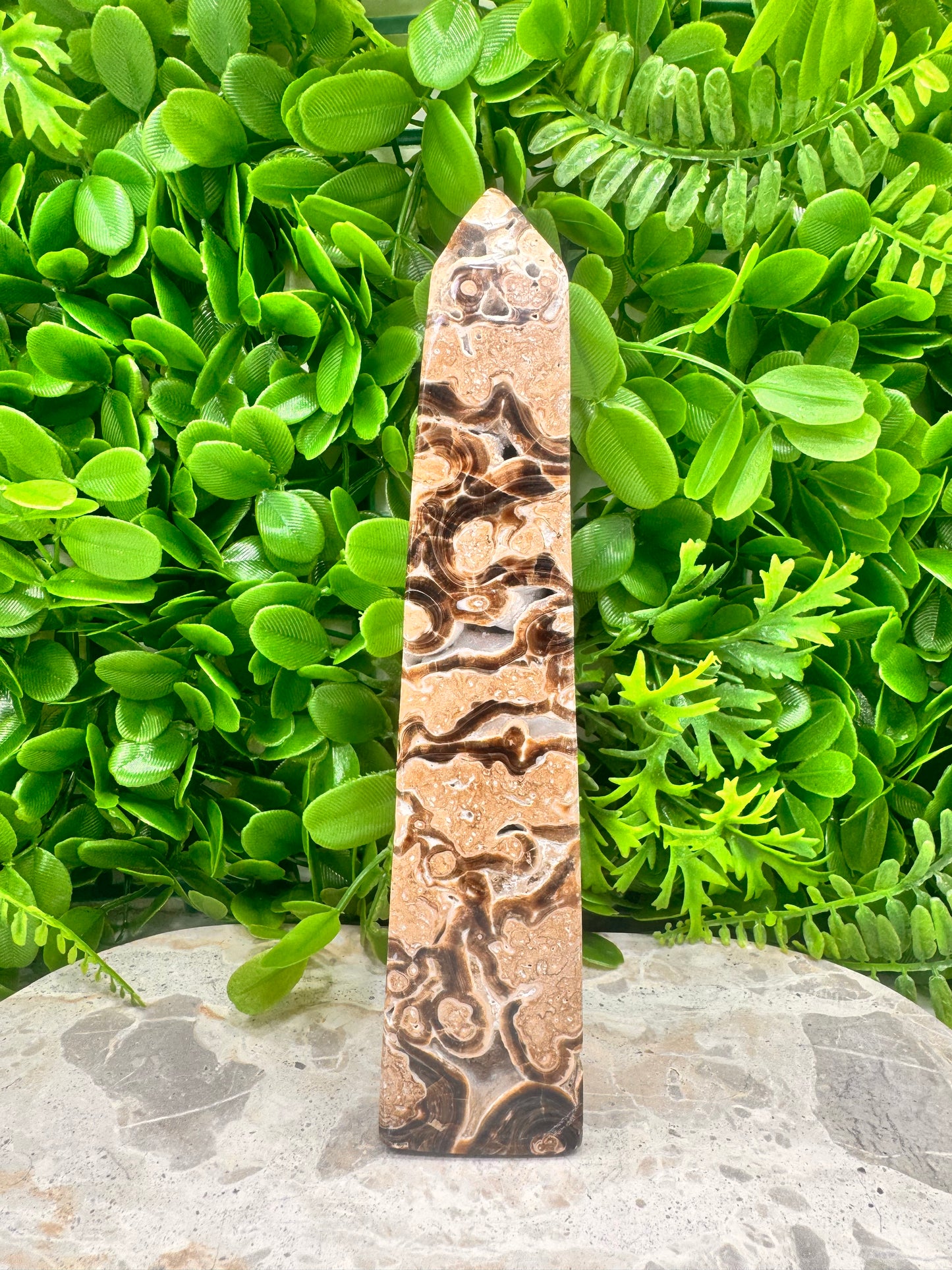 Chocolate Calcite Tower 612g