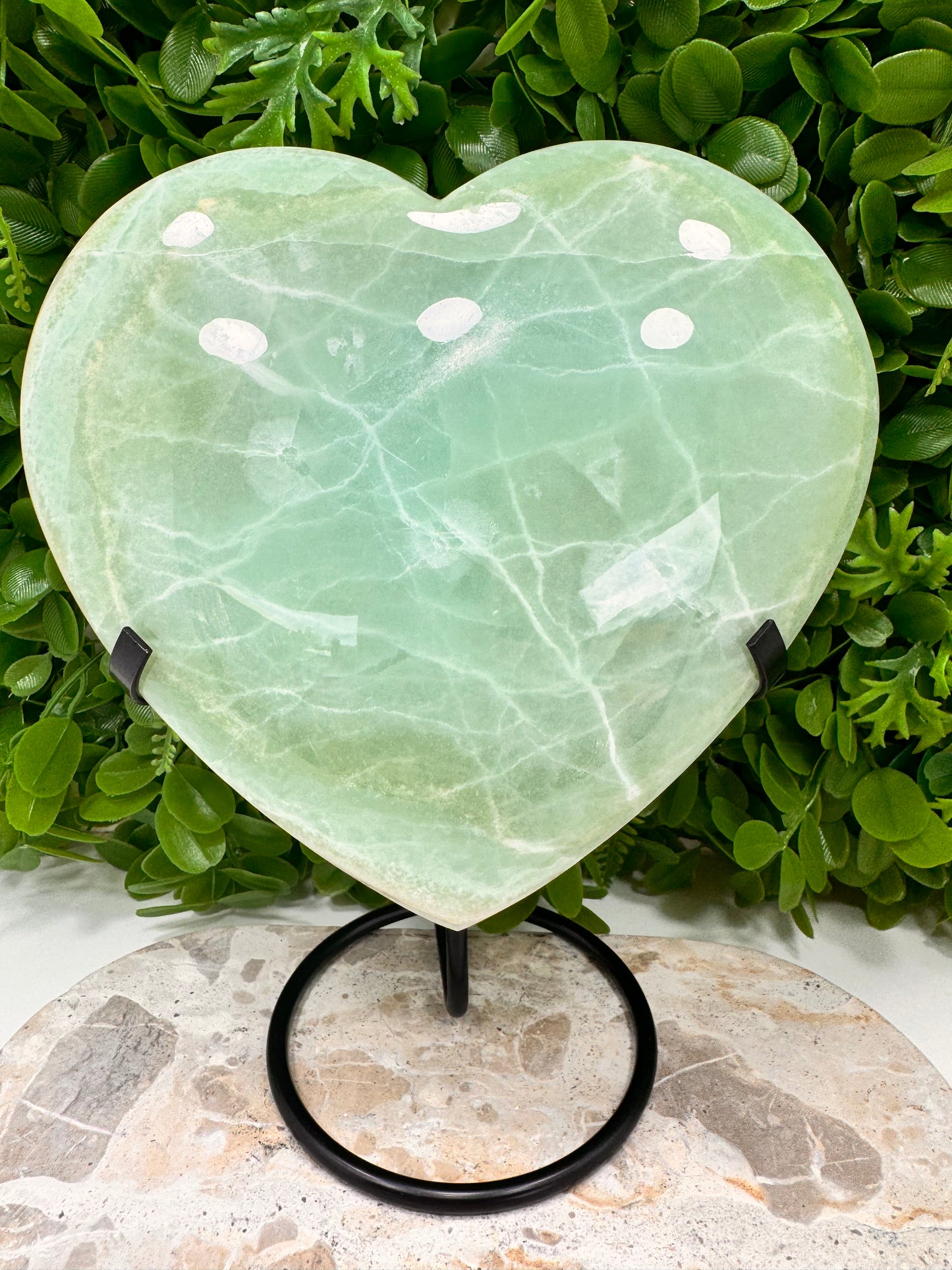 Pistachio Calcite Heart 2866g