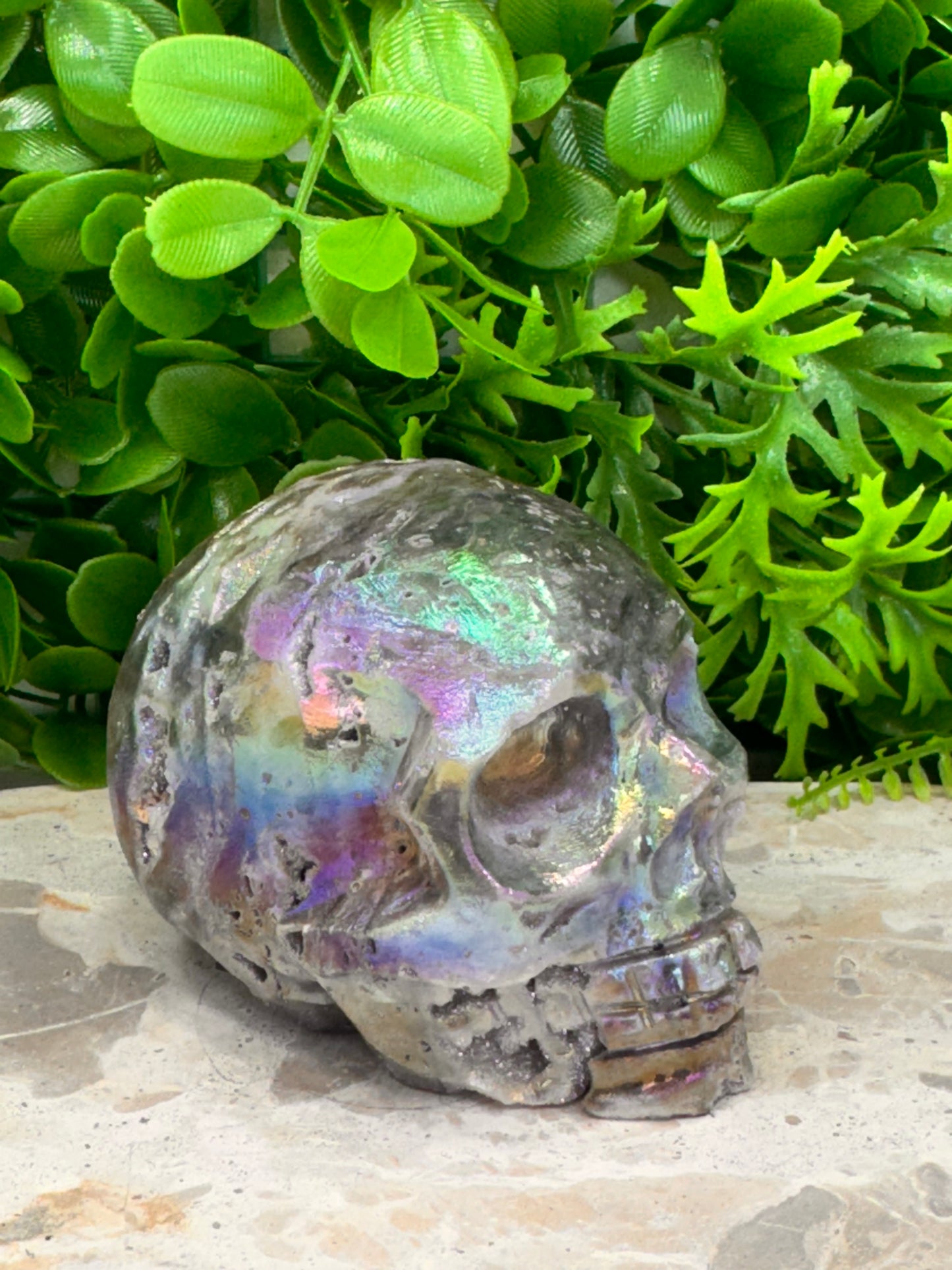 Aura Sphalerite Skull 666g