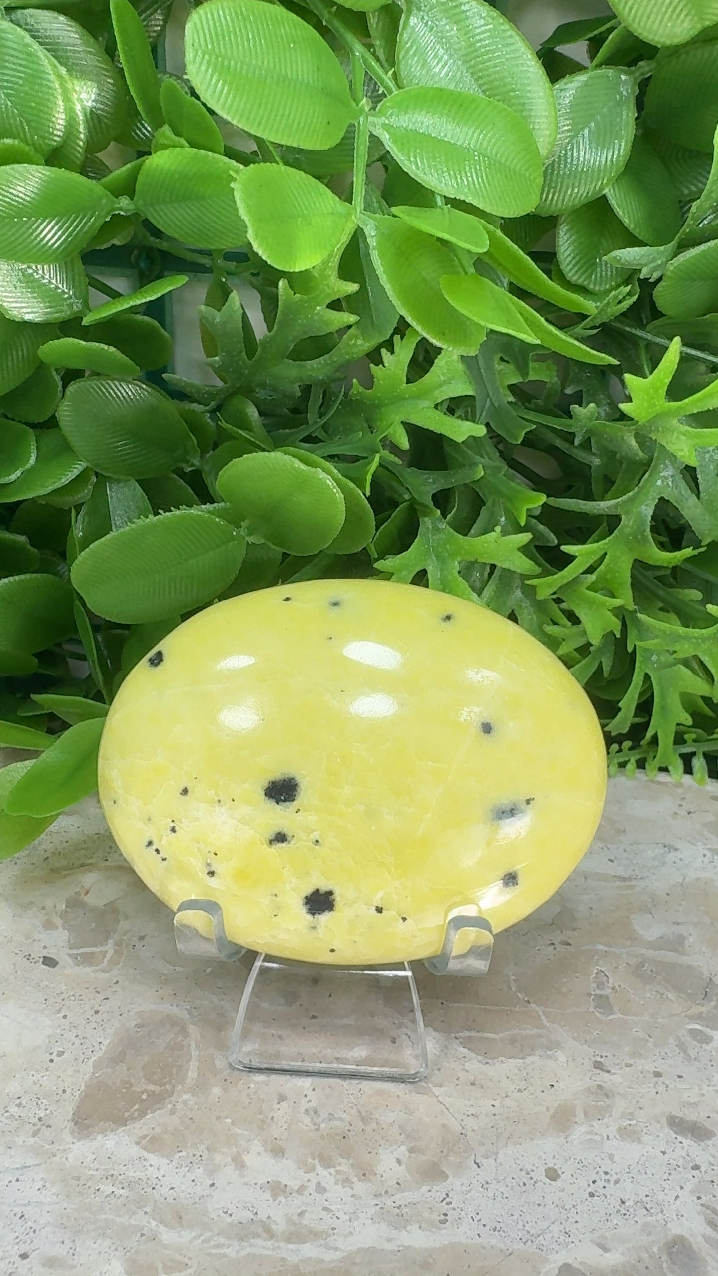 Jade & Hematite Palm Stone 150g